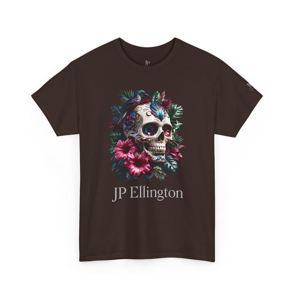 Floral Skull with Hummingbird Tee | JP Ellington