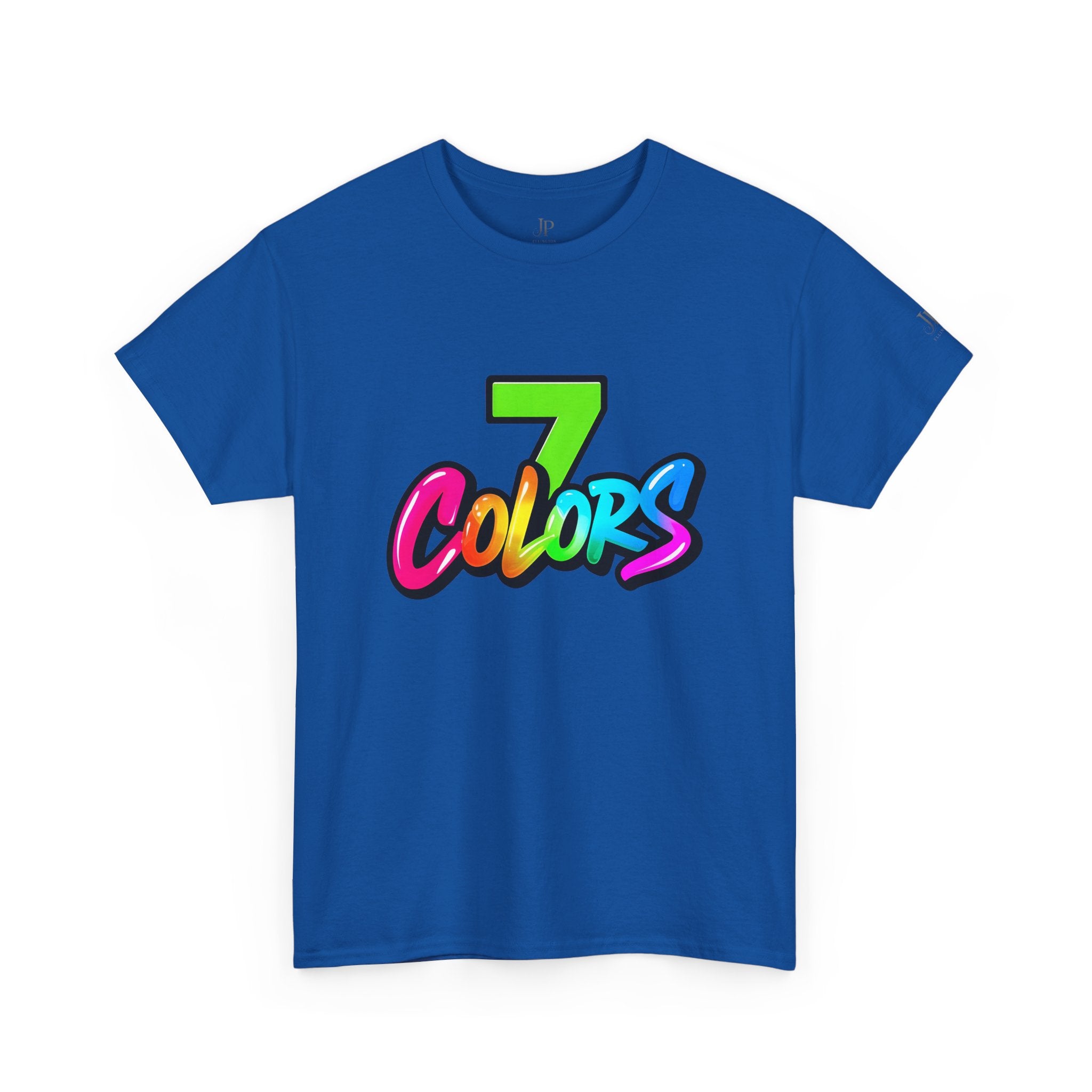 Seven Colors Graphic Tee | Rainbow Script Logo T-Shirt, JP Ellington Edition