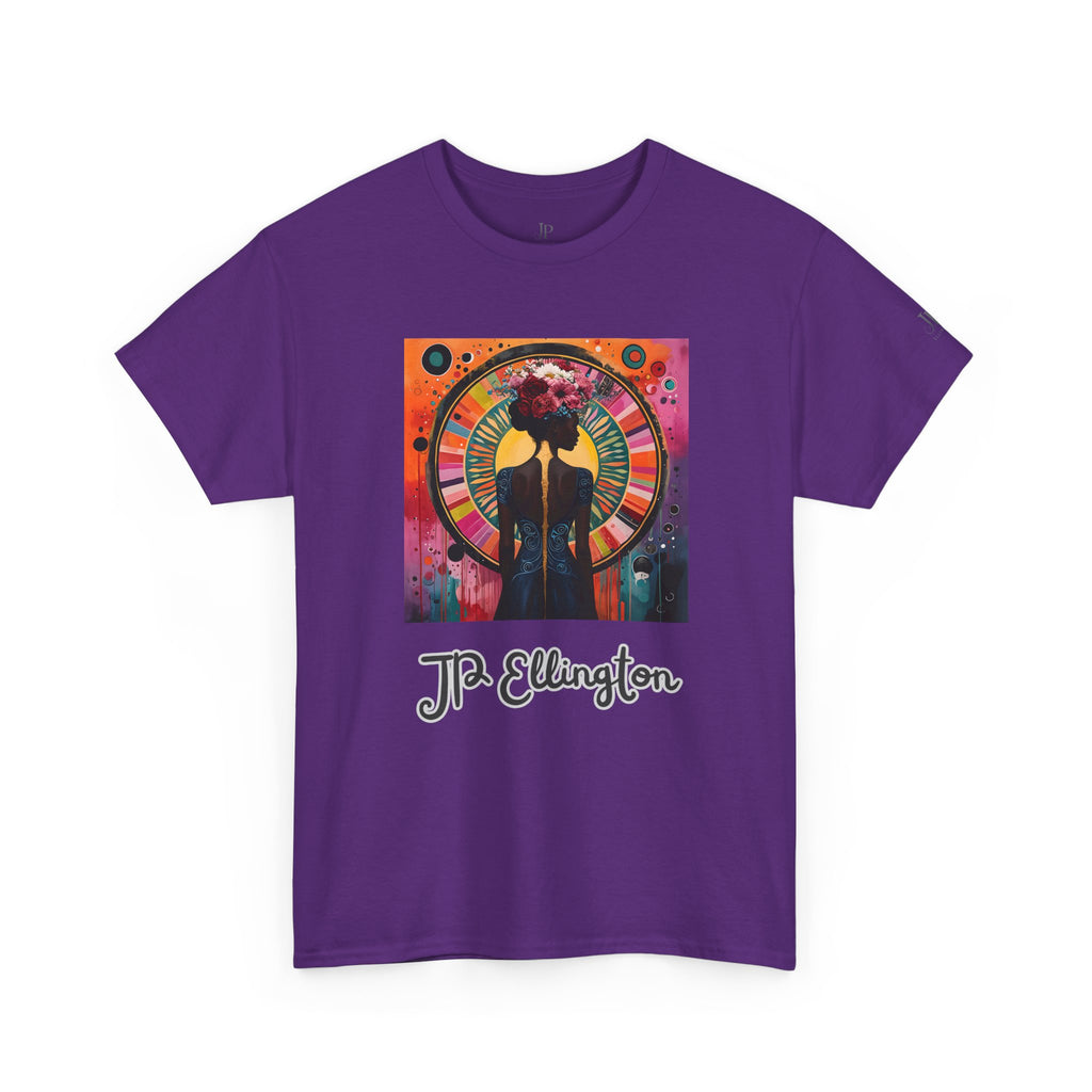 Jazz Portrait Clock design T-Shirt | J.P. Ellington script