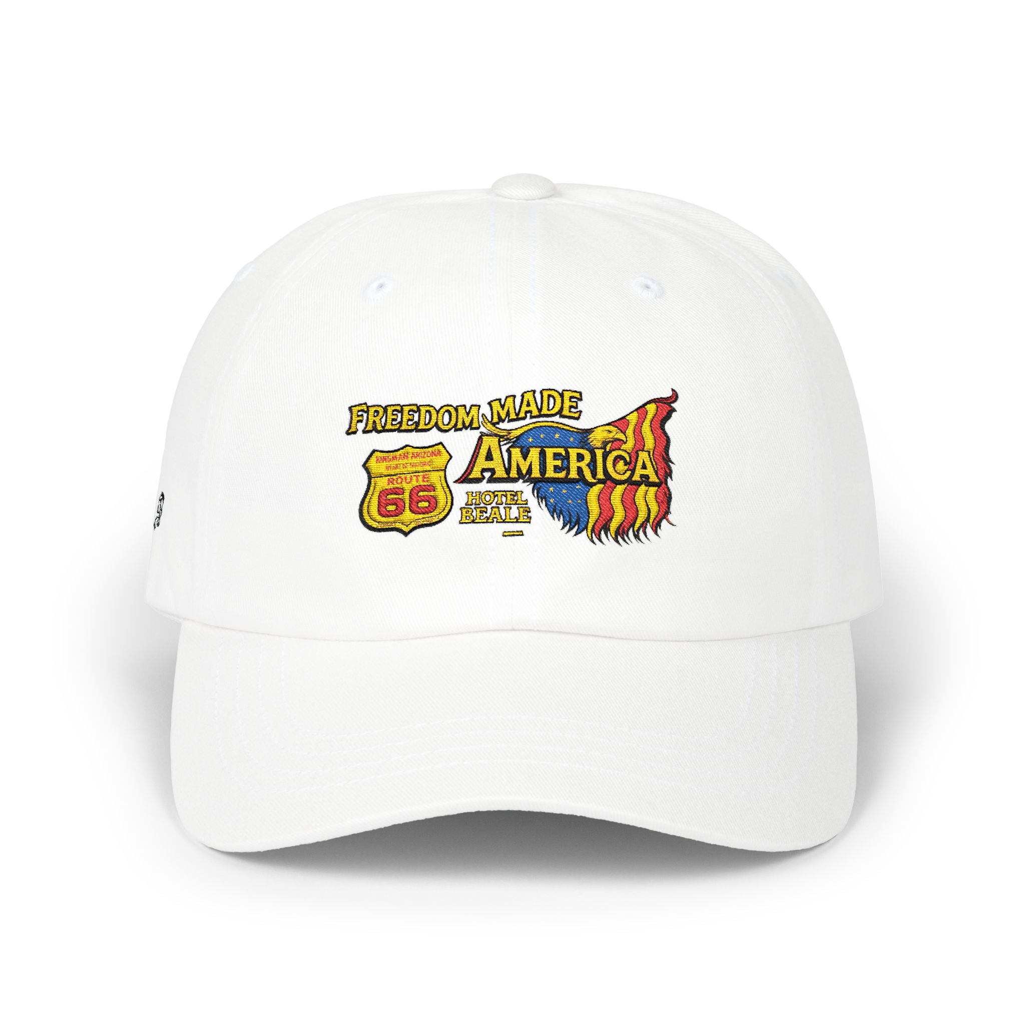 Freedom Made America Route 66 Karte Dad Cap | Patriotische USA-Flagge bestickt
