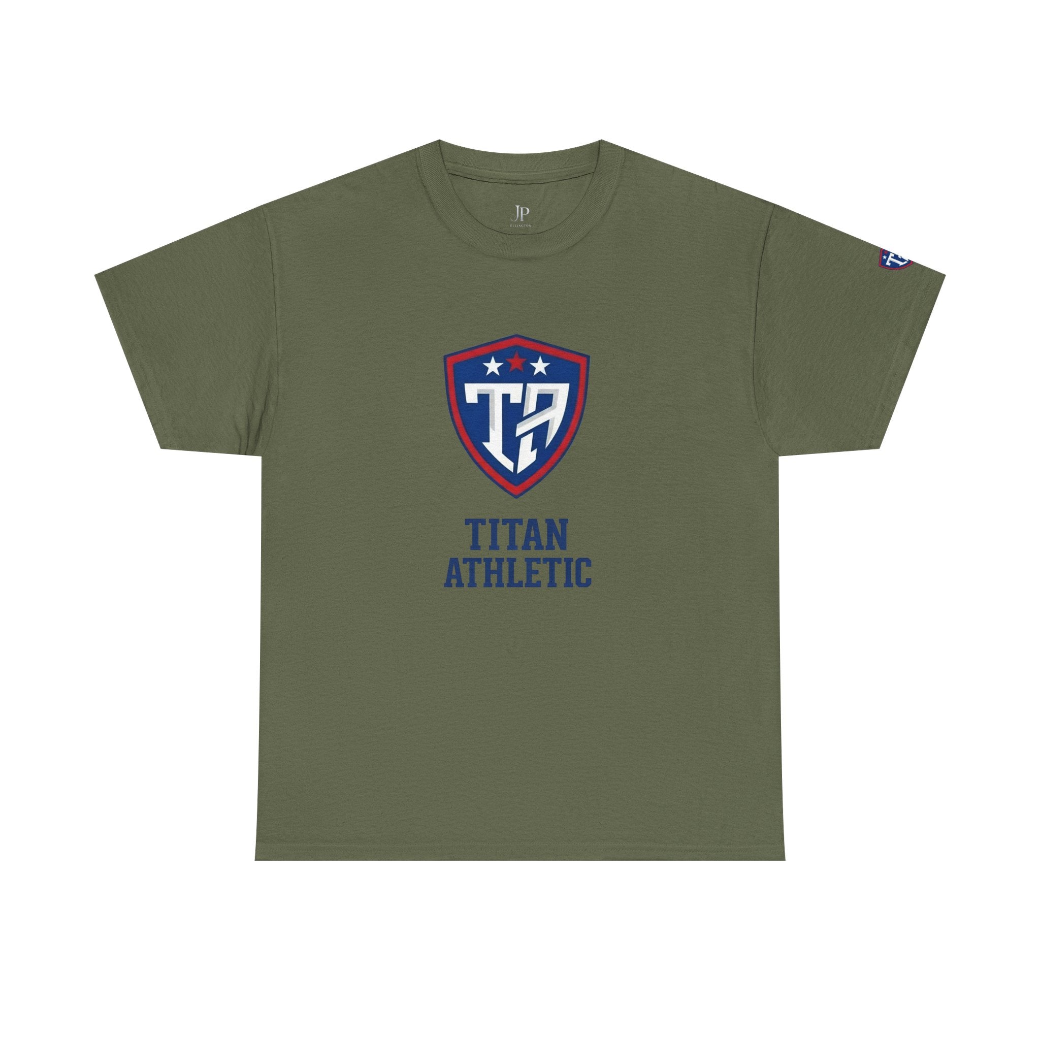 Titan Athleti Shield Tee | Sport-Logo-T-Shirt, Schulmannschaftsbekleidung, JP Ellington