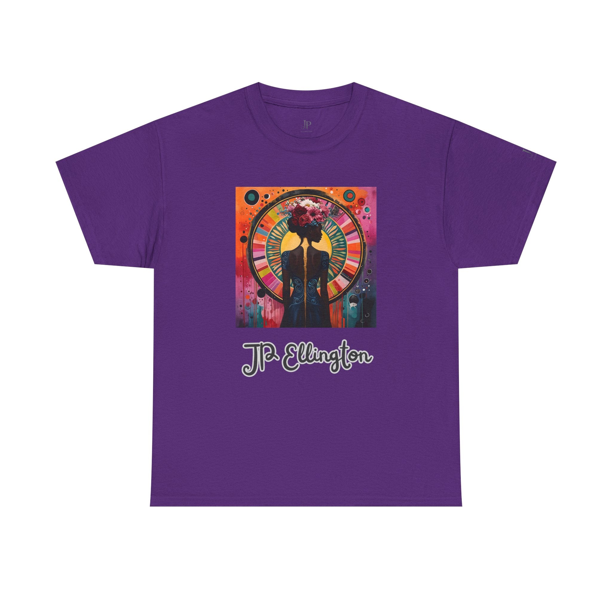 Jazz-Porträt-Uhr-Design T-Shirt | J.P. Ellington Schrift