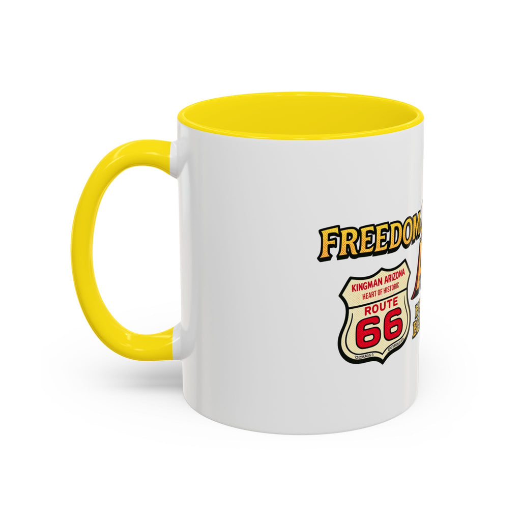 Freedom Made America Eagle Mug | Route 66 Americana Coffee Cup