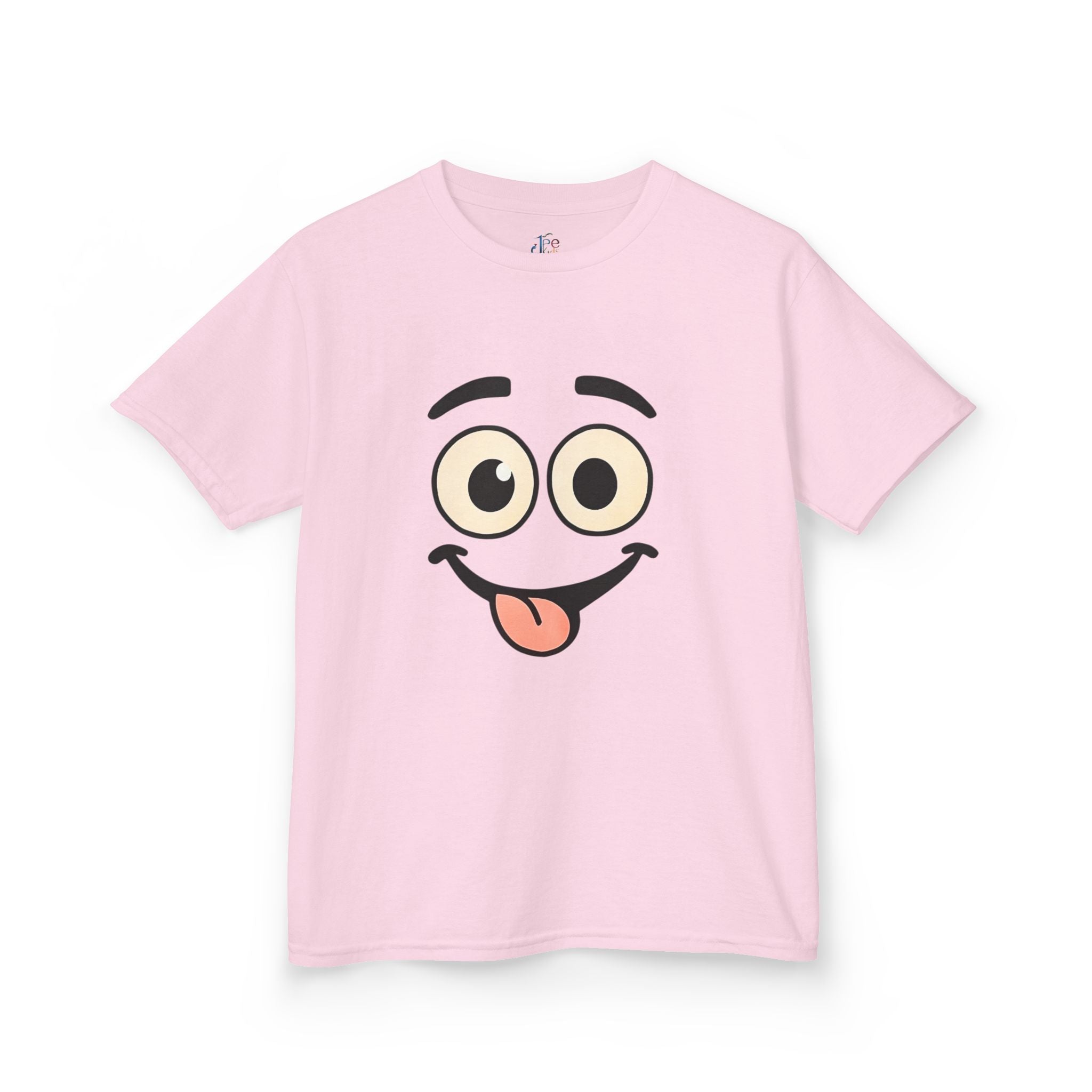 Silly Face Tongue Out Kids Tee | Cute Emoji Cartoon Shirt