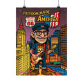 Freedom Made America Poster | Cartoon Chicago