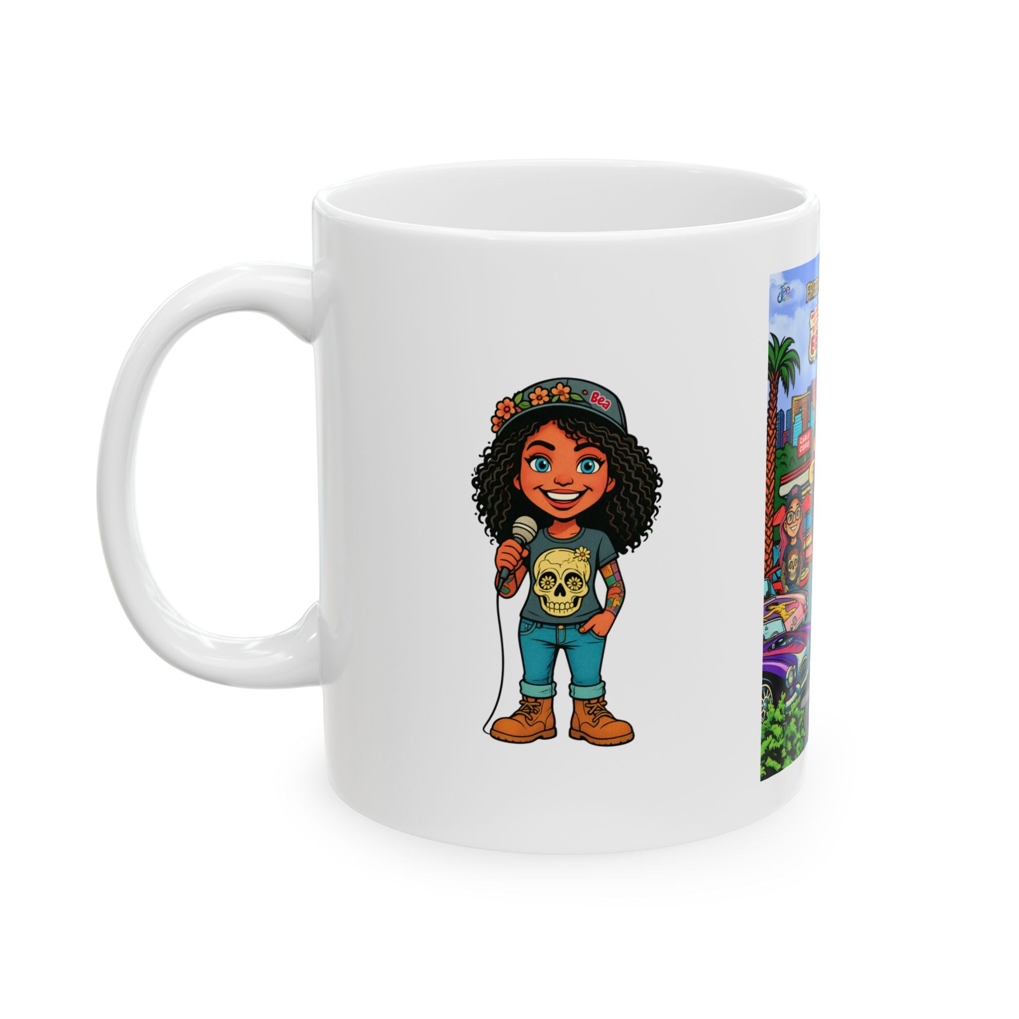 Freedom made America Mug | Cars and Coffe mug, American Road Trip Coffee Cup