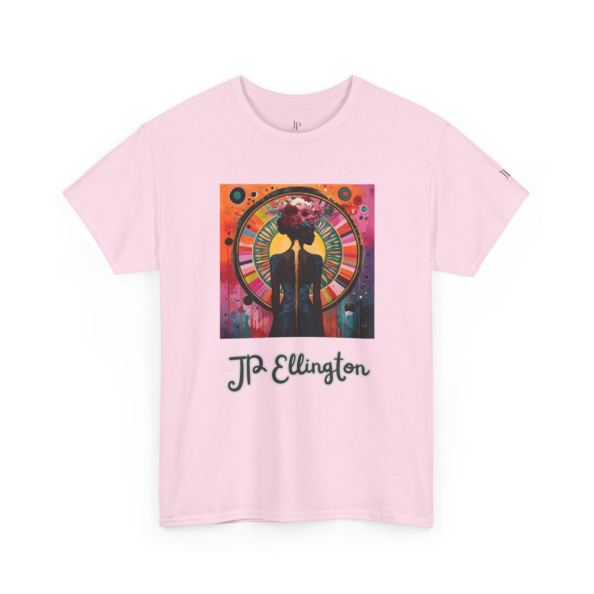 Jazz Portrait Clock design T-Shirt | J.P. Ellington script