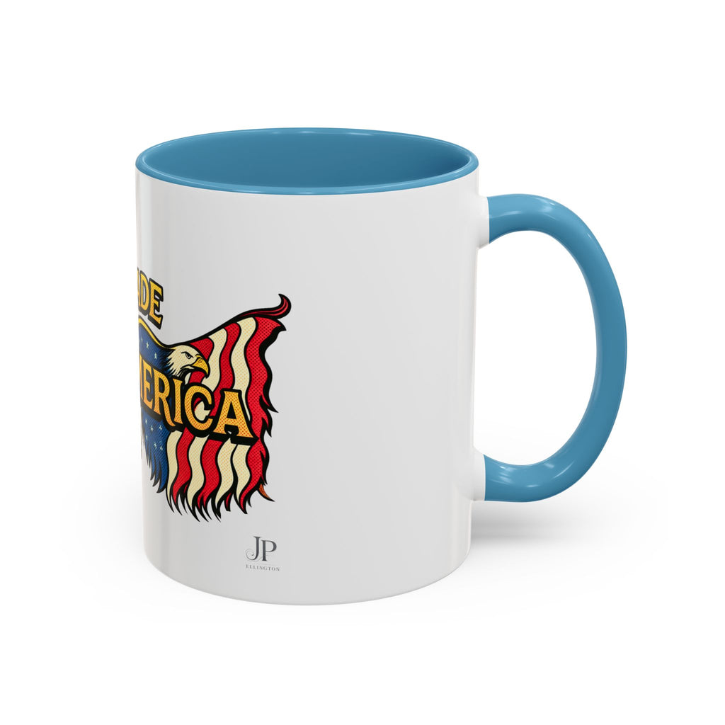 Freedom Made America Eagle Mug | Route 66 Americana Coffee Cup