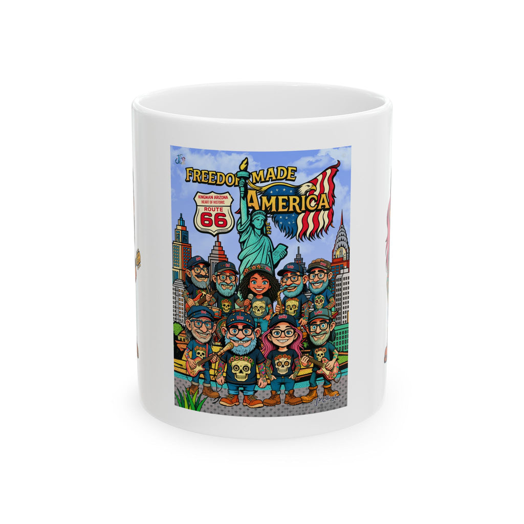 Freedom Made America mug | USA Coffee mug - New York coffee mug