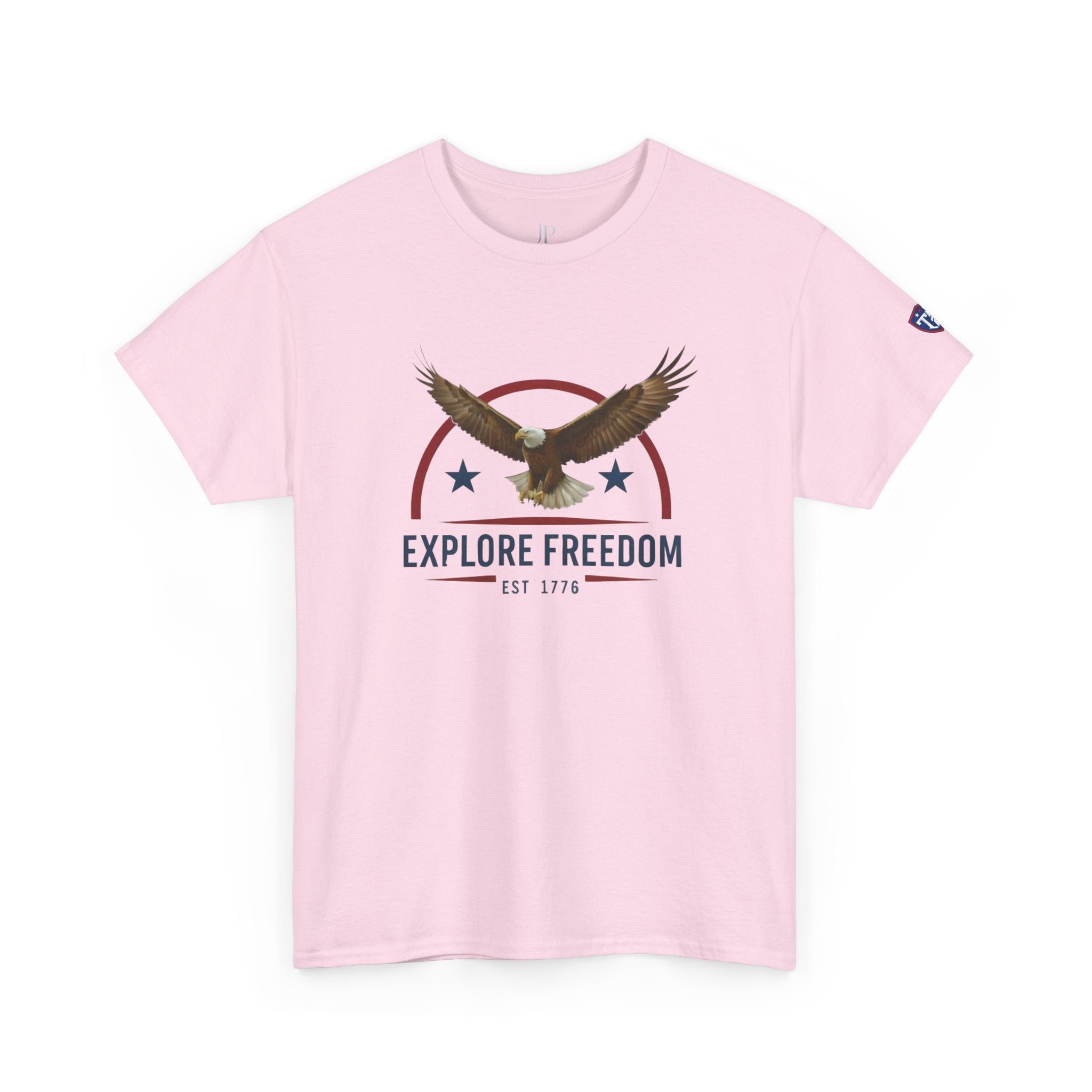 Explore Freedom Eagle T-Shirt | Patriotic American Flag Stars Tee, Titan Athletic, JP Ellington