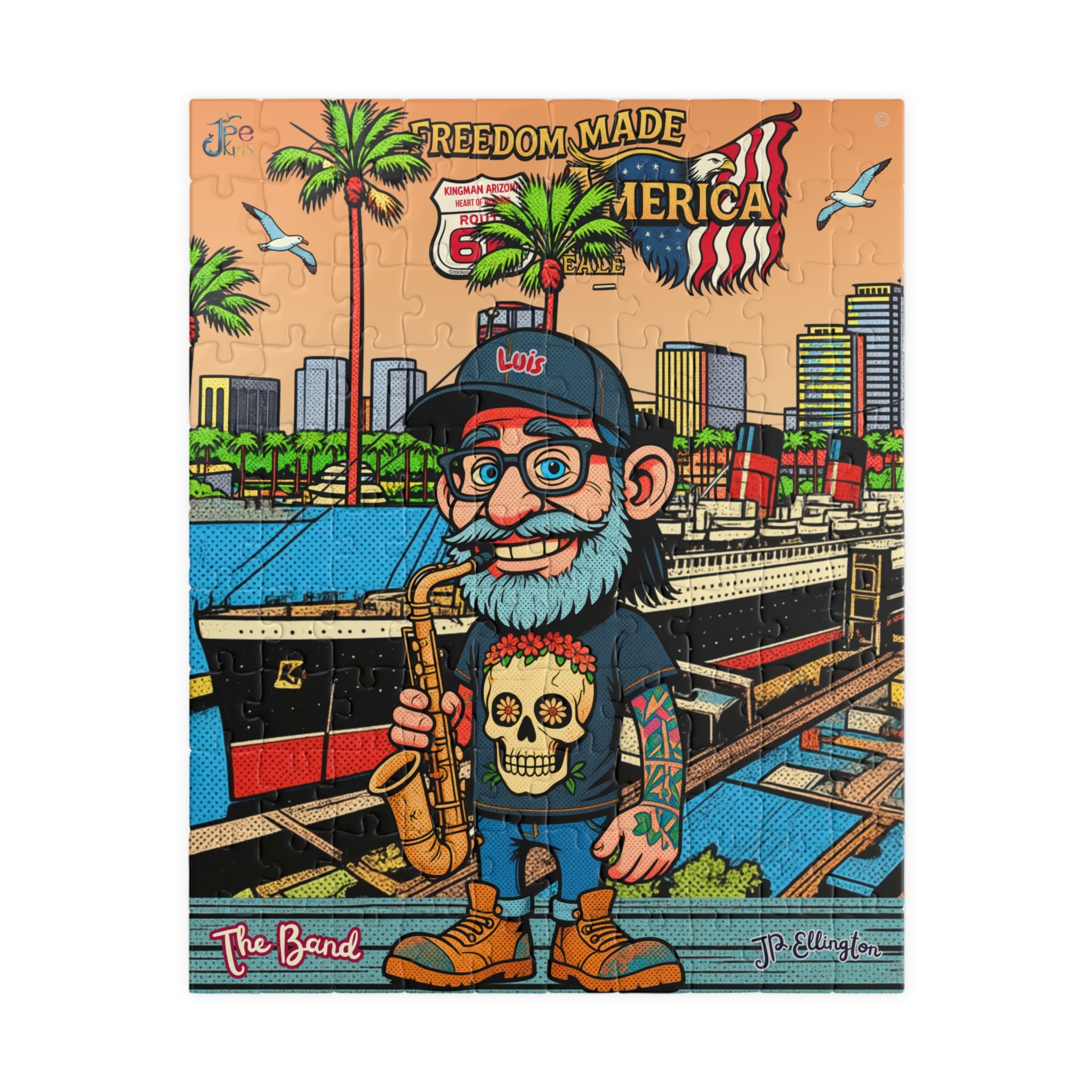 Freedom made America Puzzle | Long Beach California Puzzle