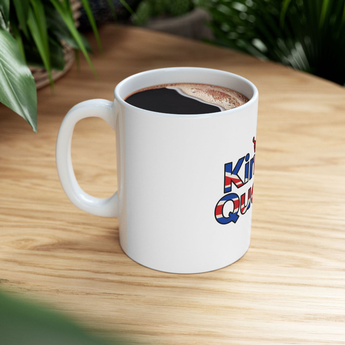 Kings & Queens Ceramic Mug — Patriotic Crown Coffee Cup 11oz