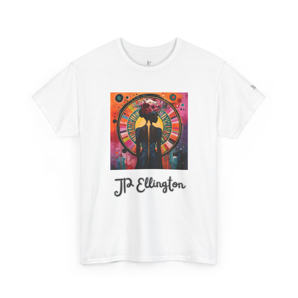 Jazz Portrait Clock design T-Shirt | J.P. Ellington script