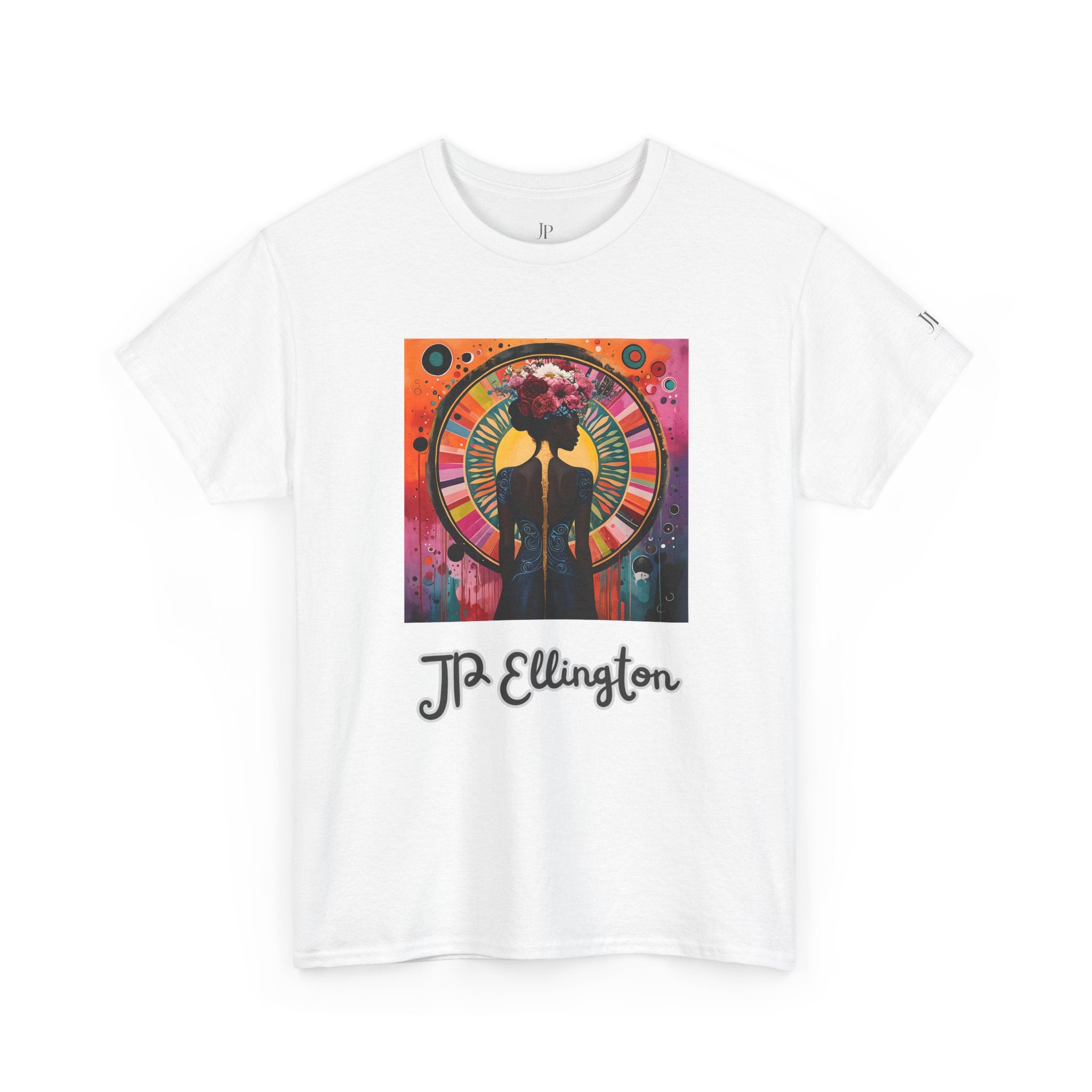Jazz Portrait Clock design T-Shirt | J.P. Ellington script