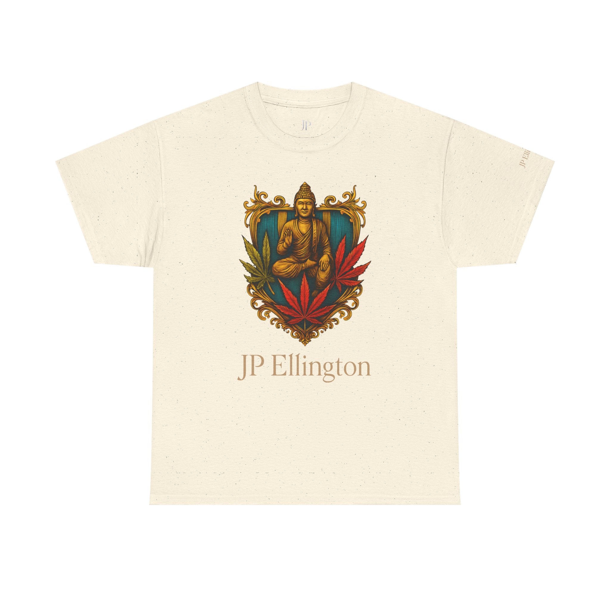 Buddha Crest mit Cannabisblättern T-Shirt | JP Ellington Edition