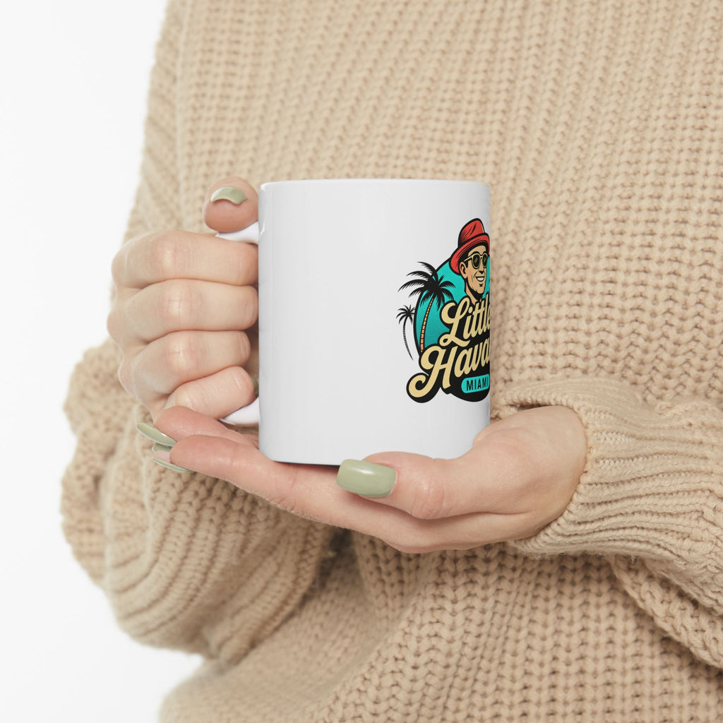 Little Havana Miami Ceramic Mug – Retro Cuban Palm Tree Coffee Cup 11oz