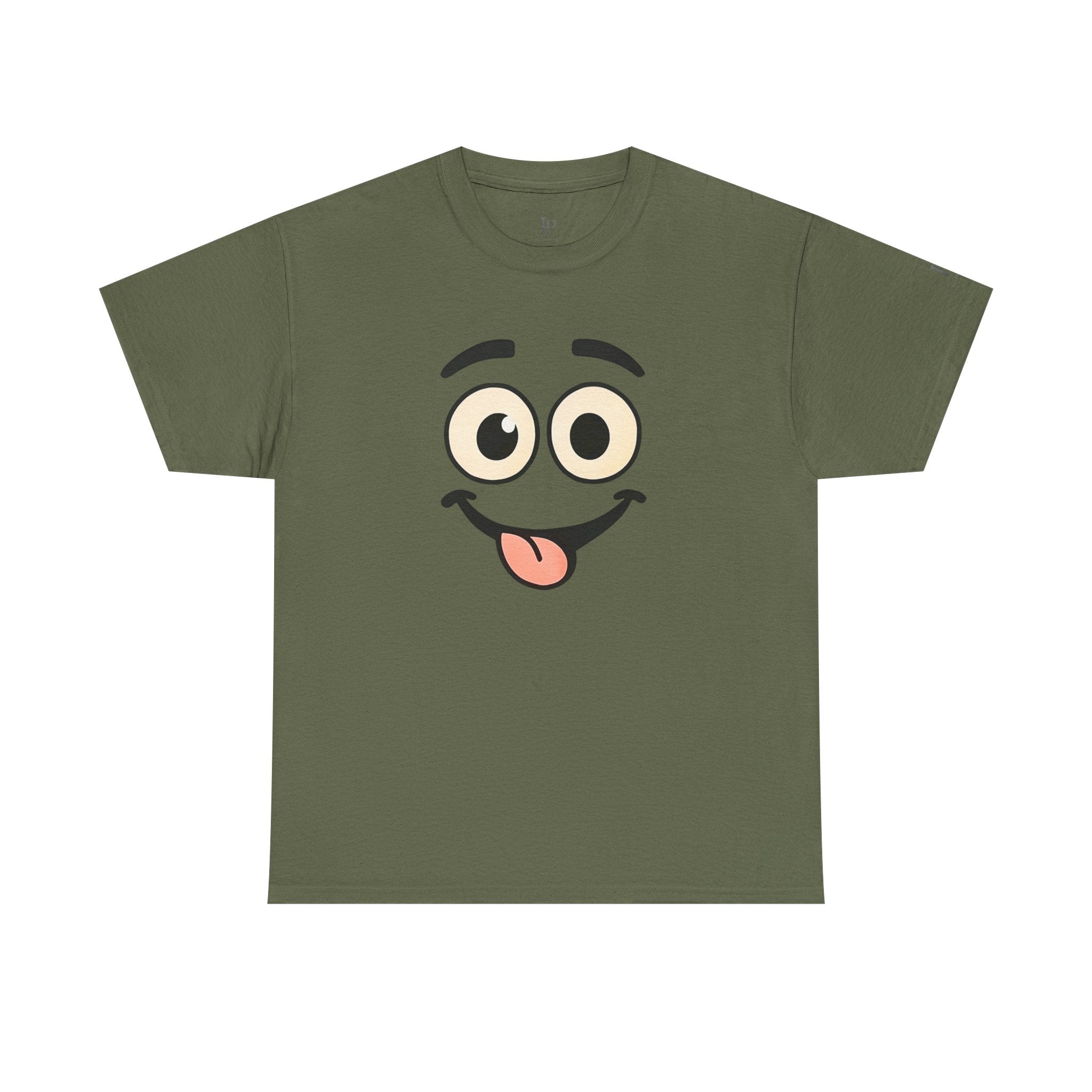 Goofy Smiley Face T-Shirt | Niedliches Emoji-Shirt mit rausgestreckter Zunge, JP Ellington Edition