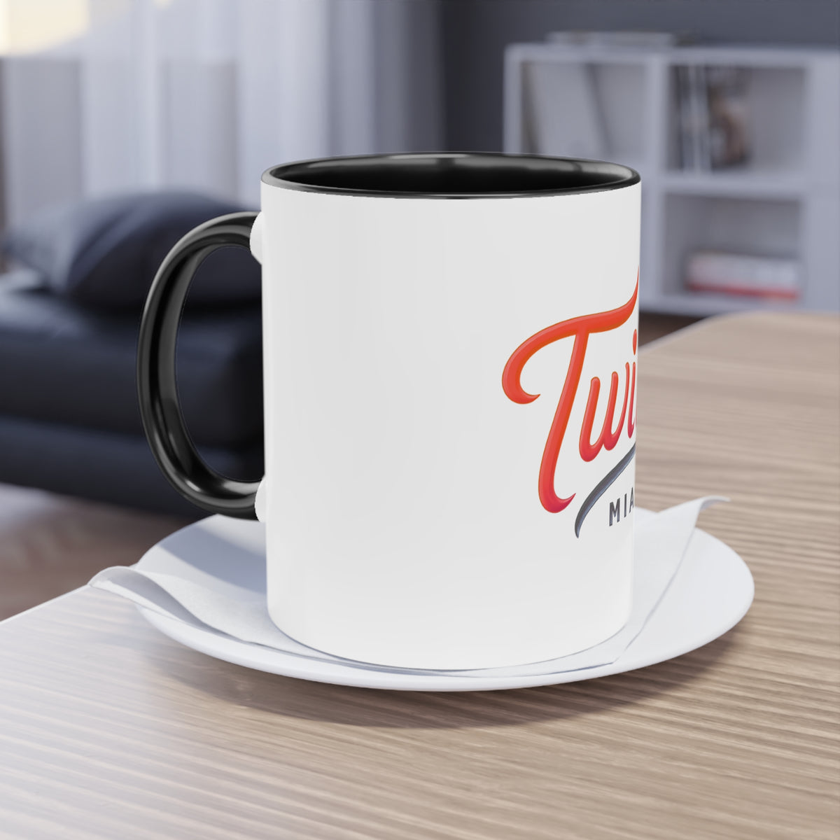 Twins Miami Coffee Mug 2 — Two-Tone 11oz Ceramic
