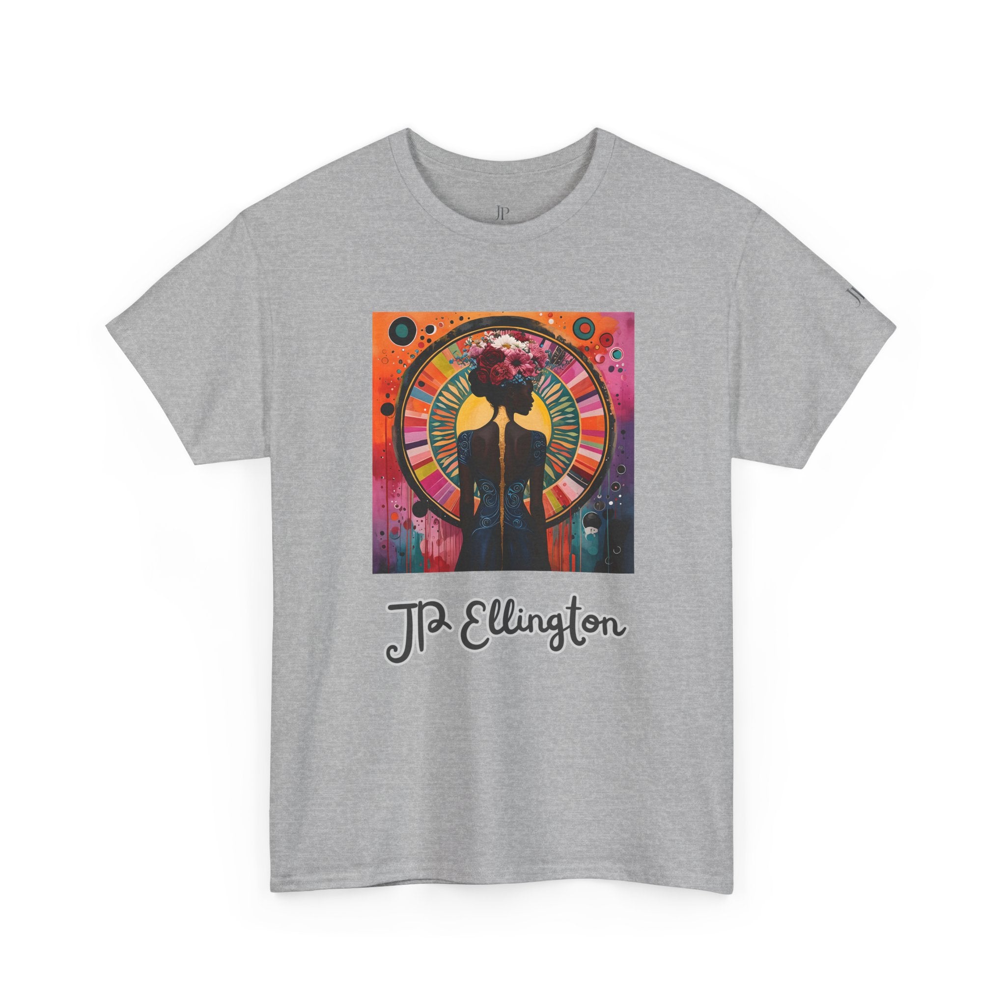 Jazz Portrait Clock design T-Shirt | J.P. Ellington script