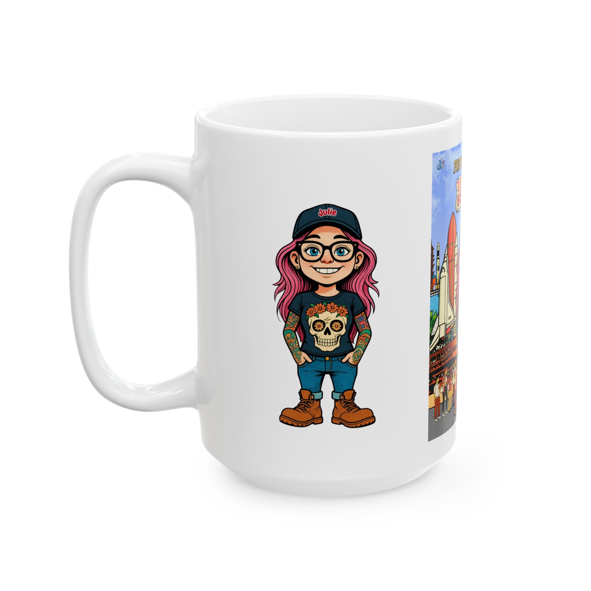 Freedom made America Mug | USA coffee mug, nasa mug, florida mug,