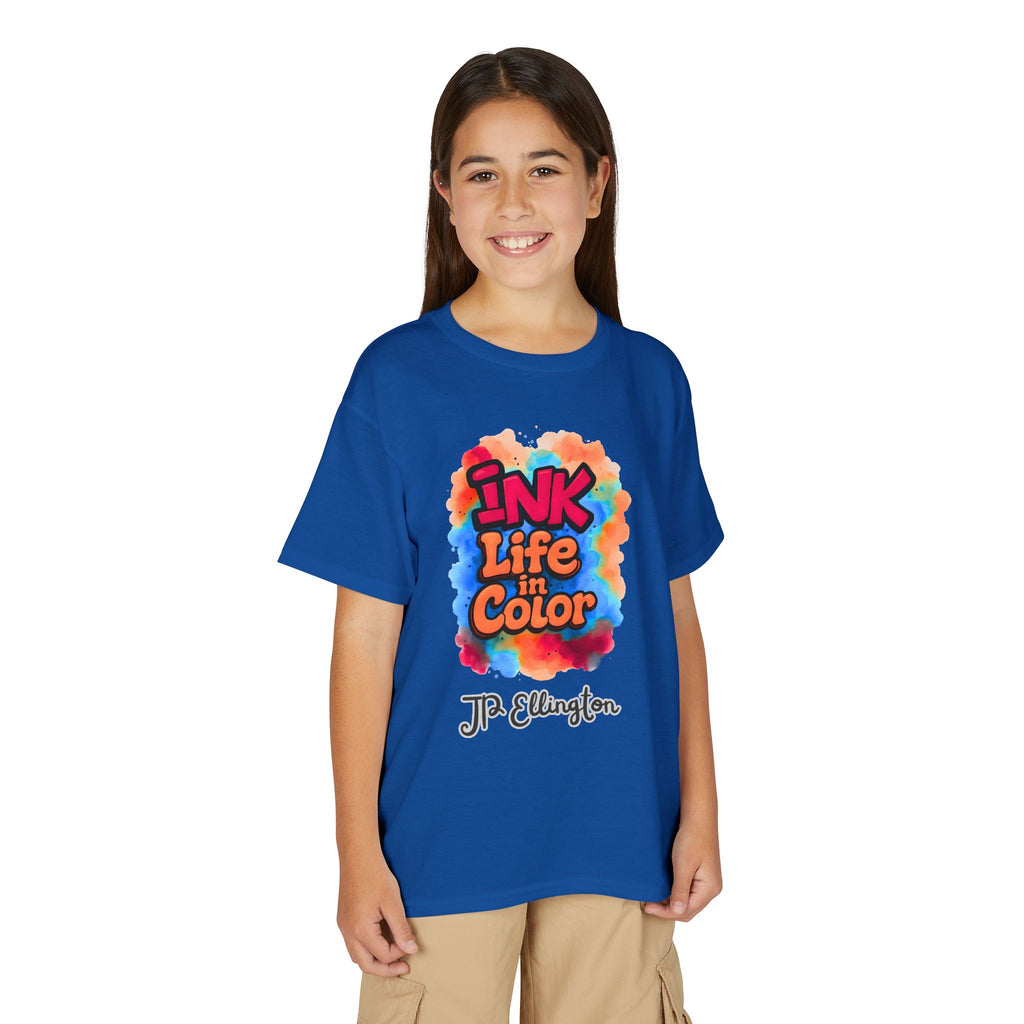 Ink Life in Color Youth T-Shirt | Colorful Watercolor Graffiti Design, JPE Kids Edition