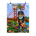 Freedom Made America poster Matte Vertical Poster | Golden Gate, Guitar Player, Route 66