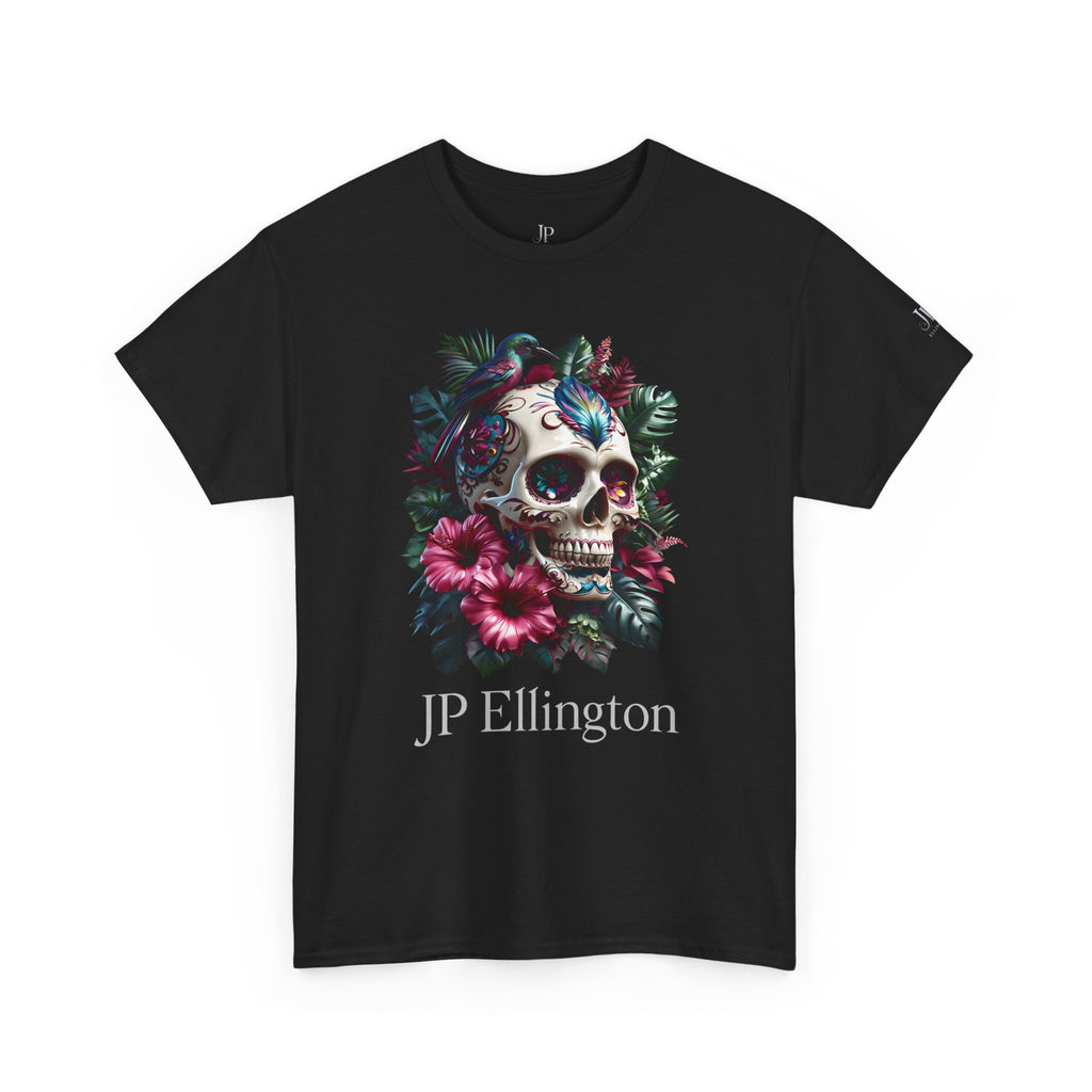 Floral Skull with Hummingbird Tee | JP Ellington