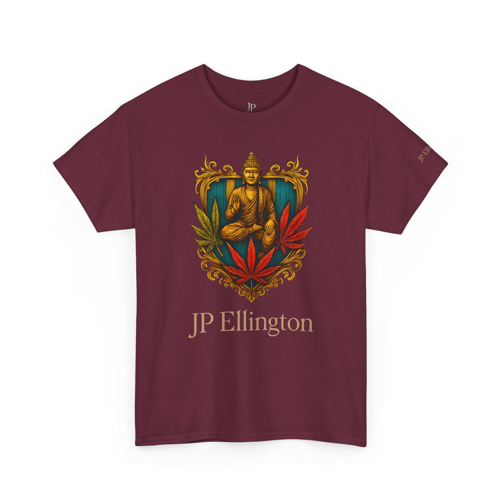 Buddha Crest with Cannabis Leaves T-Shirt | JP Ellington Edition