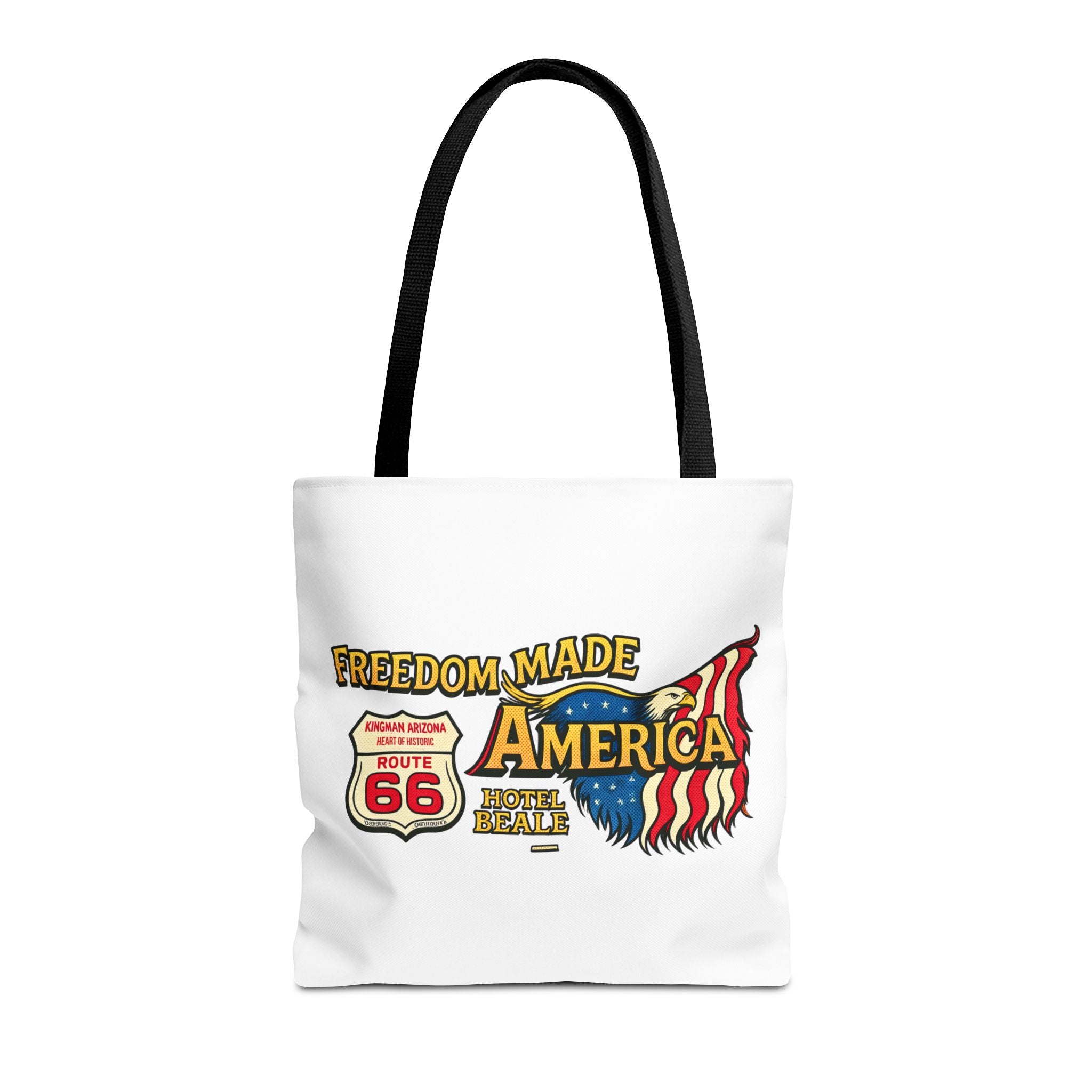 Freedom Made America Tragetasche | Route 66 Flaggen-Grafik