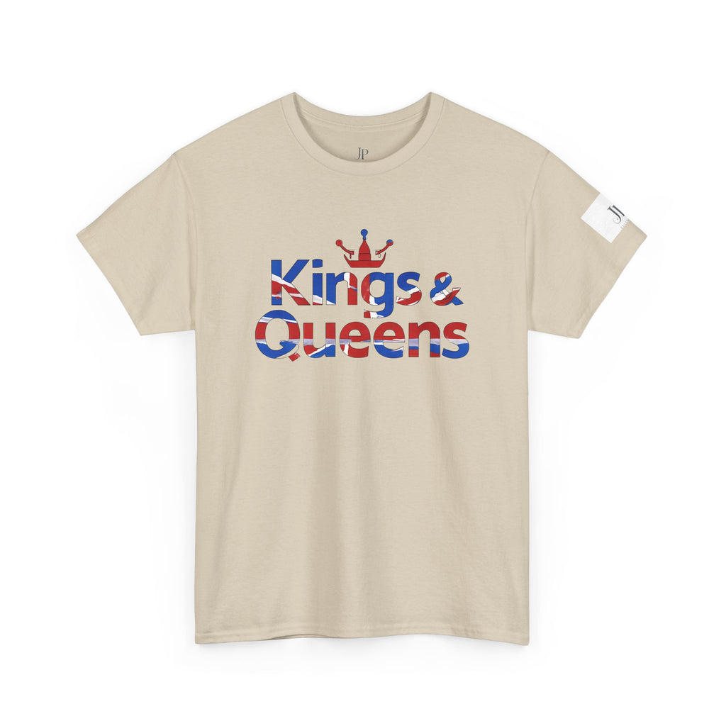 Kings & Queens Tee | British Flag Text, Crown Graphic, JP Ellington Edition