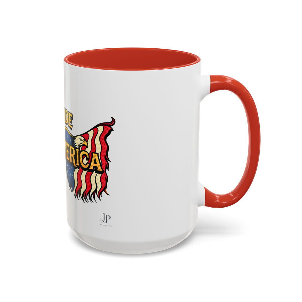 Freedom Made America Eagle Mug | Route 66 Americana Coffee Cup