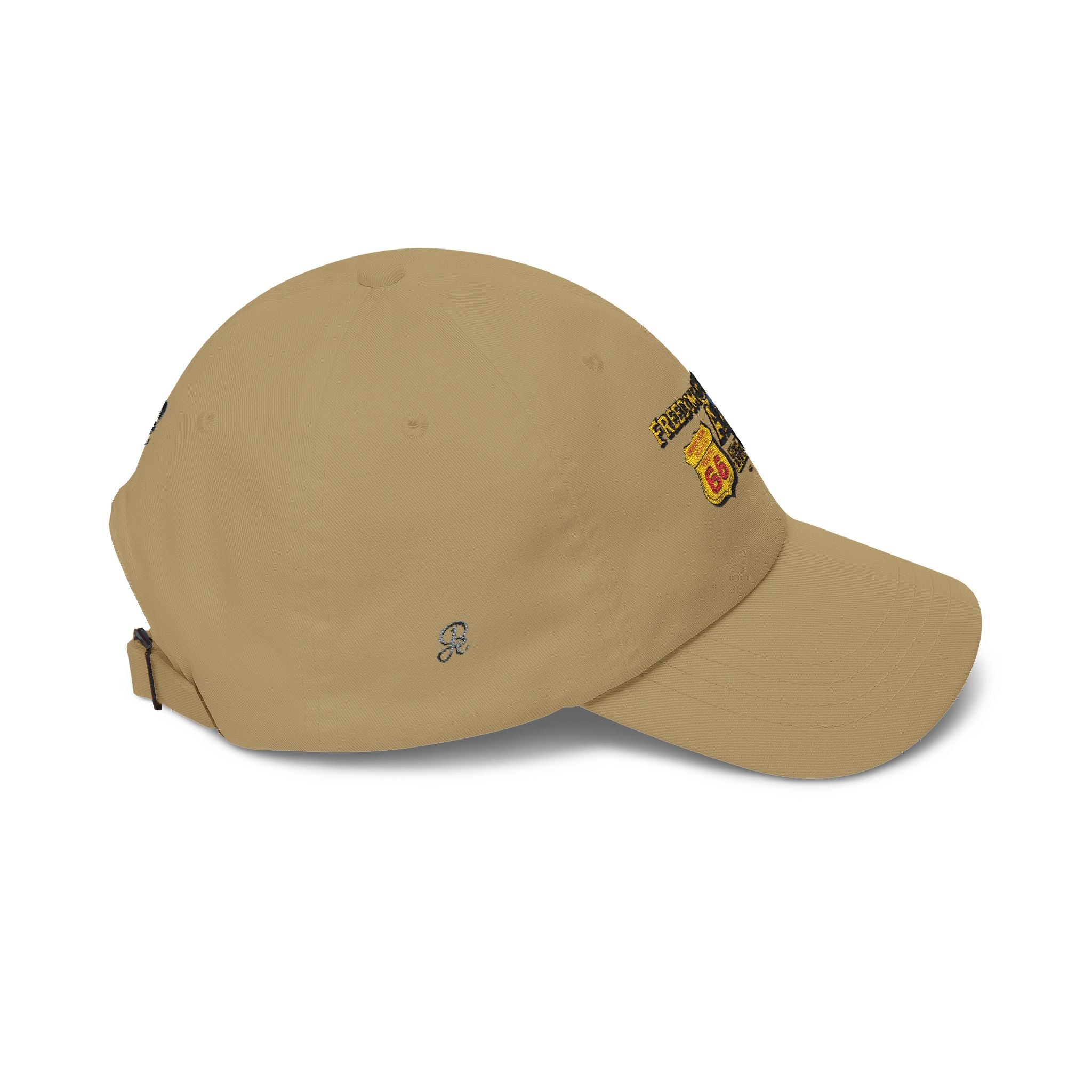 Freedom Made America Route 66 Map Dad Cap | Patriotic USA Flag Embroidered