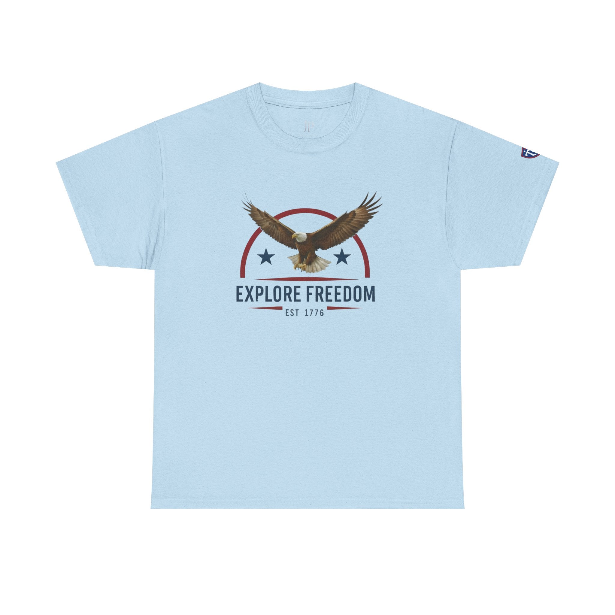 Explore Freedom Eagle T-Shirt | Patriotic American Flag Stars Tee, Titan Athletic, JP Ellington