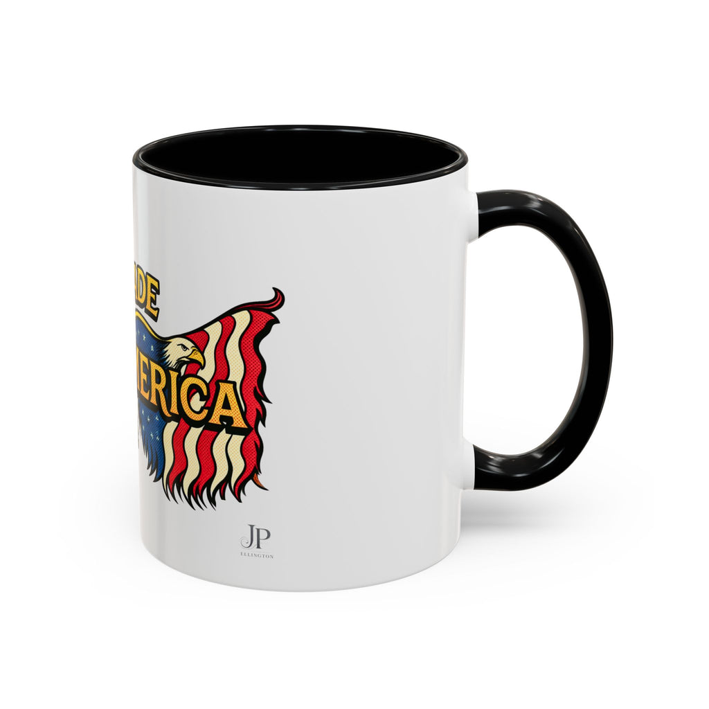 Freedom Made America Eagle Mug | Route 66 Americana Coffee Cup