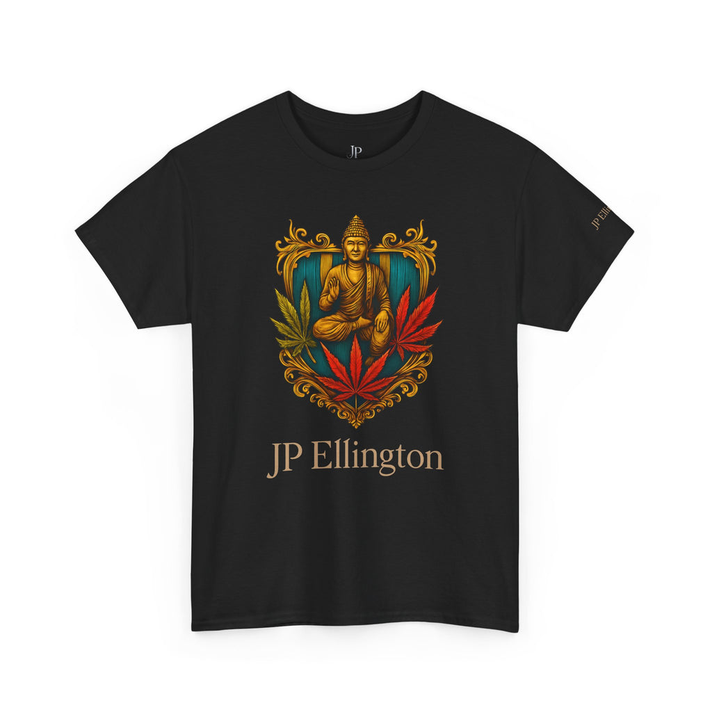 Buddha Crest with Cannabis Leaves T-Shirt | JP Ellington Edition