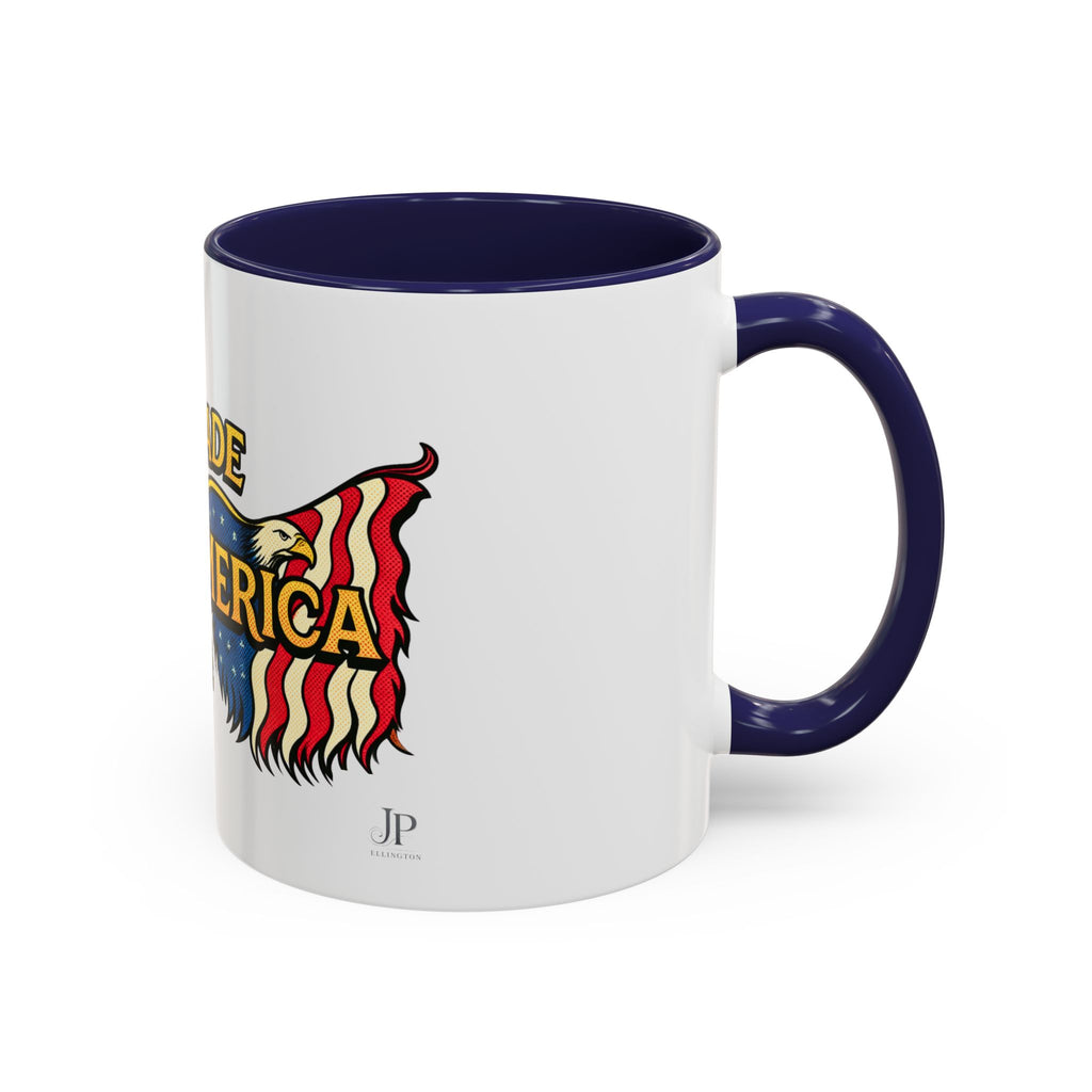 Freedom Made America Eagle Mug | Route 66 Americana Coffee Cup