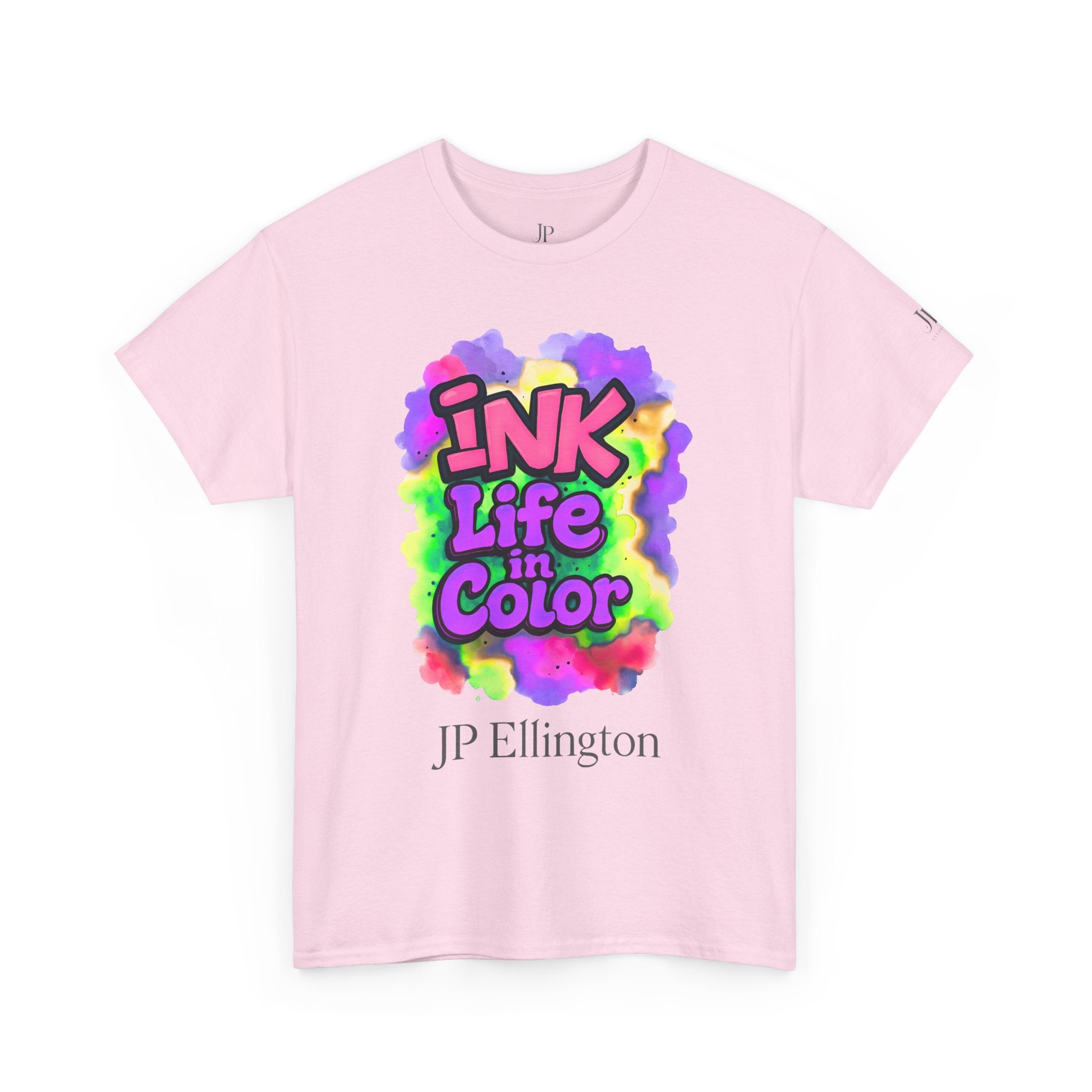 Ink Life in Color T-Shirt | Bunte Aquarell-Typografie