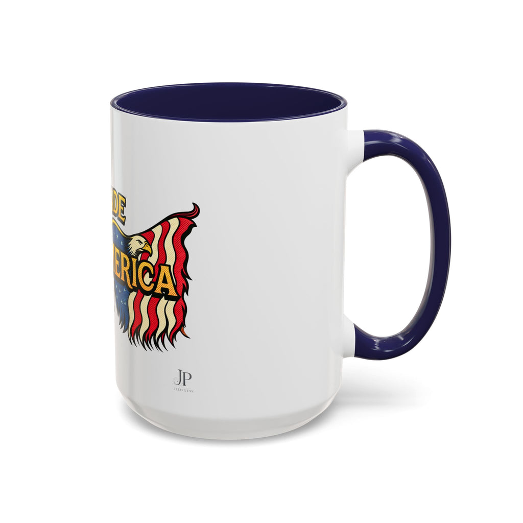Freedom Made America Eagle Mug | Route 66 Americana Coffee Cup