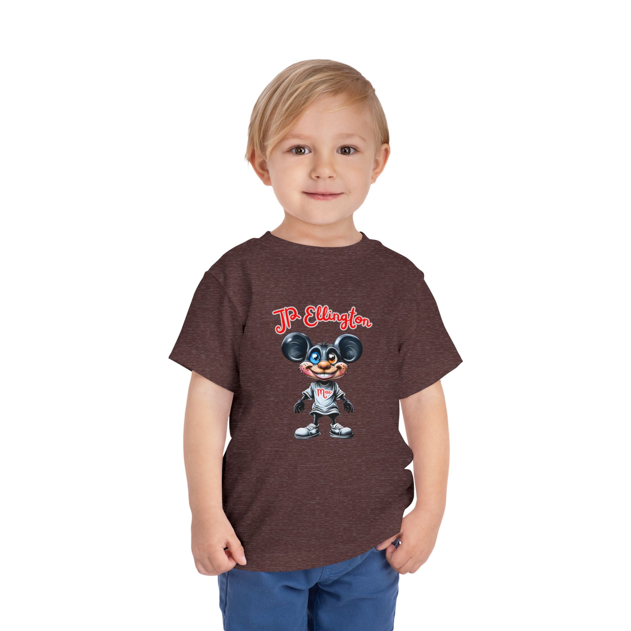 JP Ellington Cartoon Mouse Character T-Shirt | Vintage Style Mouse Illustration