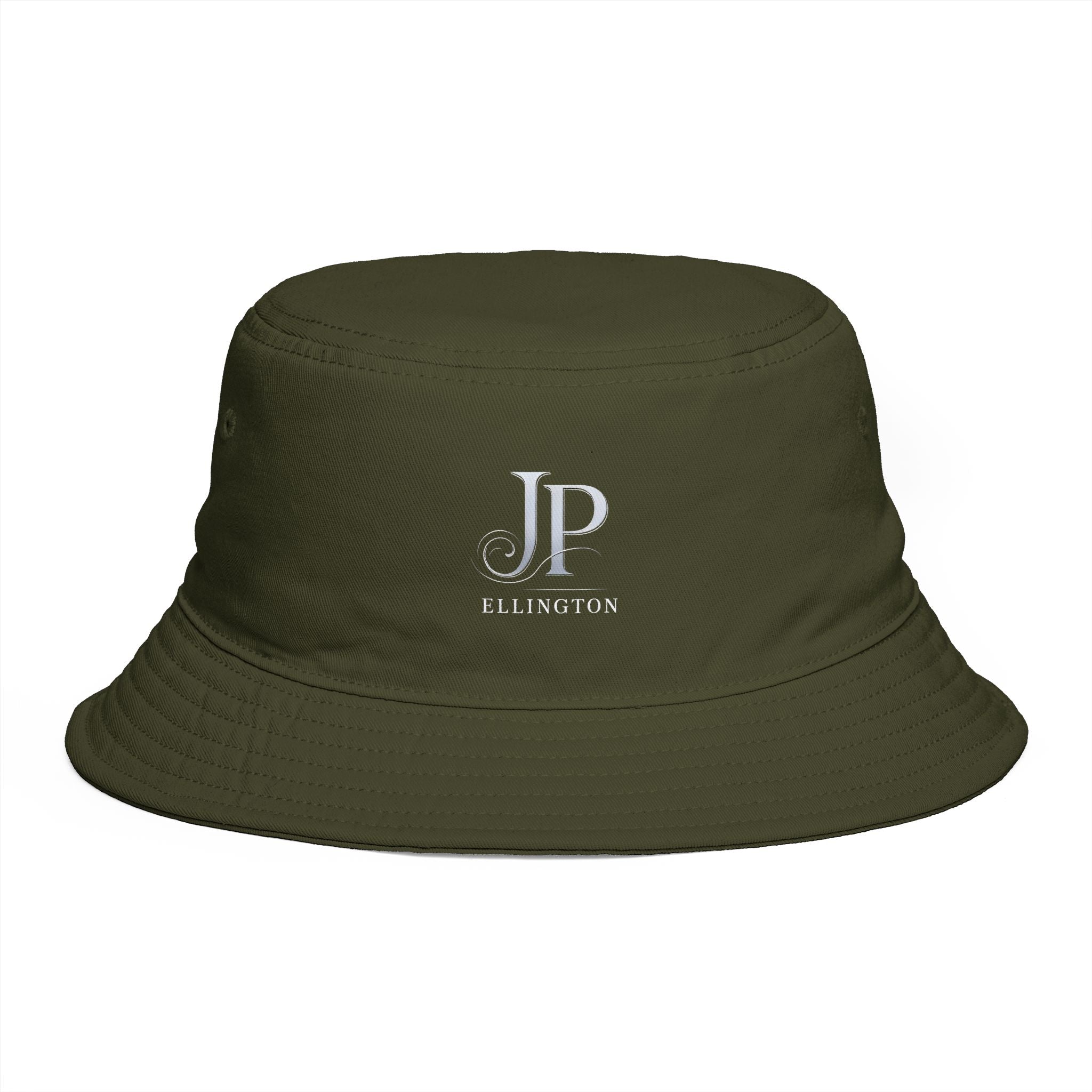 JP Ellington Embroidered Bucket Hat | Personalized Initials, Brown