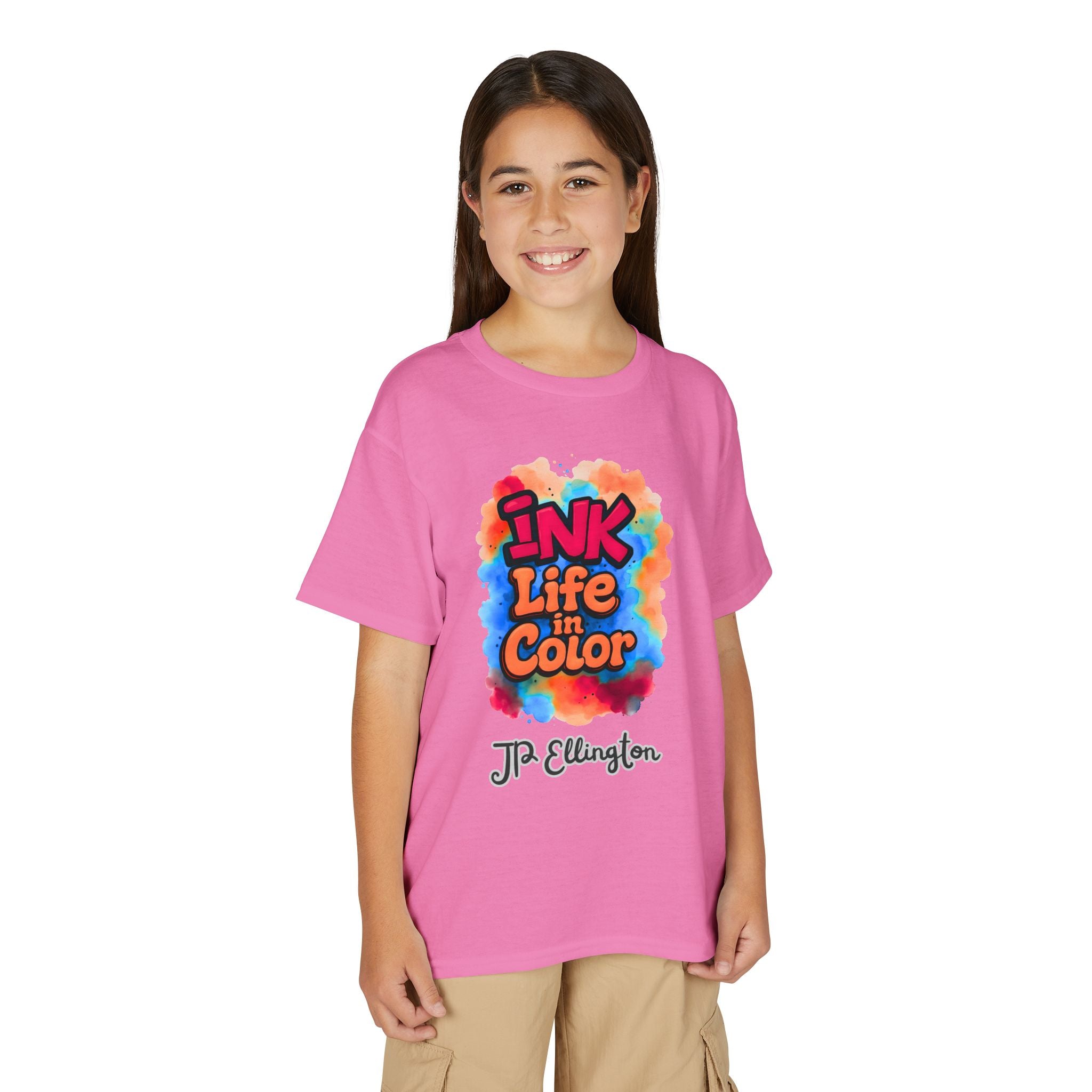 Ink Life in Color Youth T-Shirt | Colorful Watercolor Graffiti Design, JPE Kids Edition
