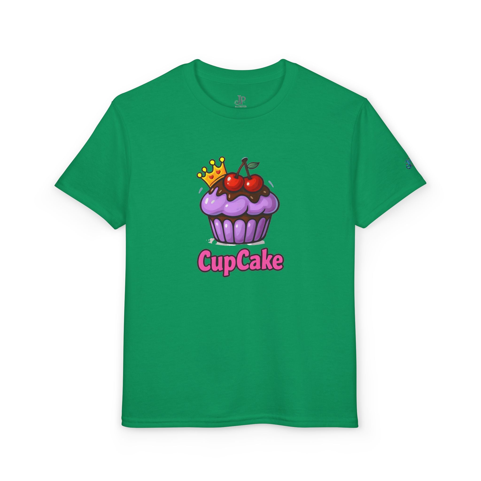 Kinder-T-Shirt „Crowned Cherry Cupcake“ | Süßes Dessert-Motiv, JPEm Kids Edition