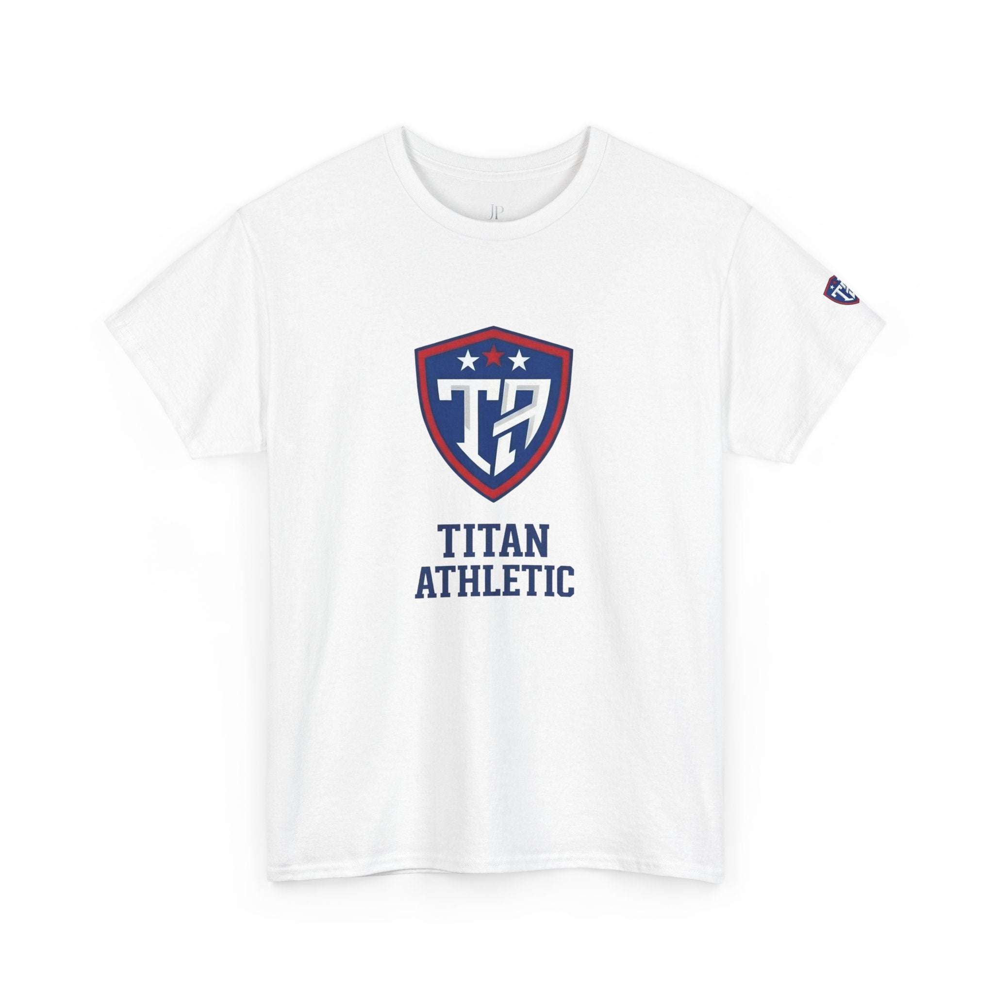 Titan Athleti Shield Tee | Sports Logo T-Shirt, School Team Apparel, JP Ellington