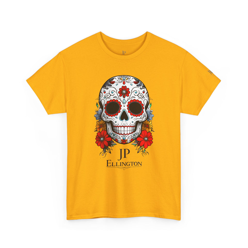 Sugar Skull Tee | Day of the Dead Floral Skull T-Shirt, JP Ellington Edition