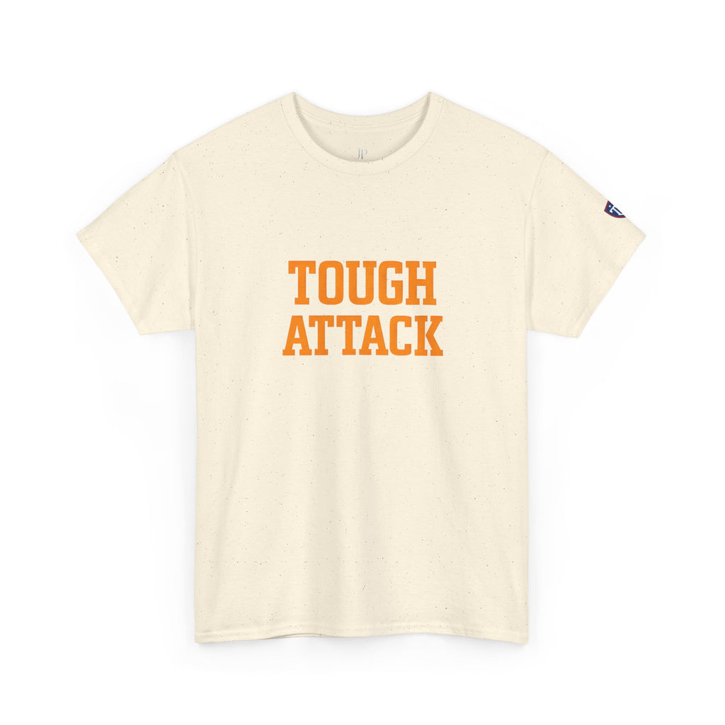Tough Attack Tee | Sports Slogan, Retro College Lettering, Titan Athletic, JP Ellington