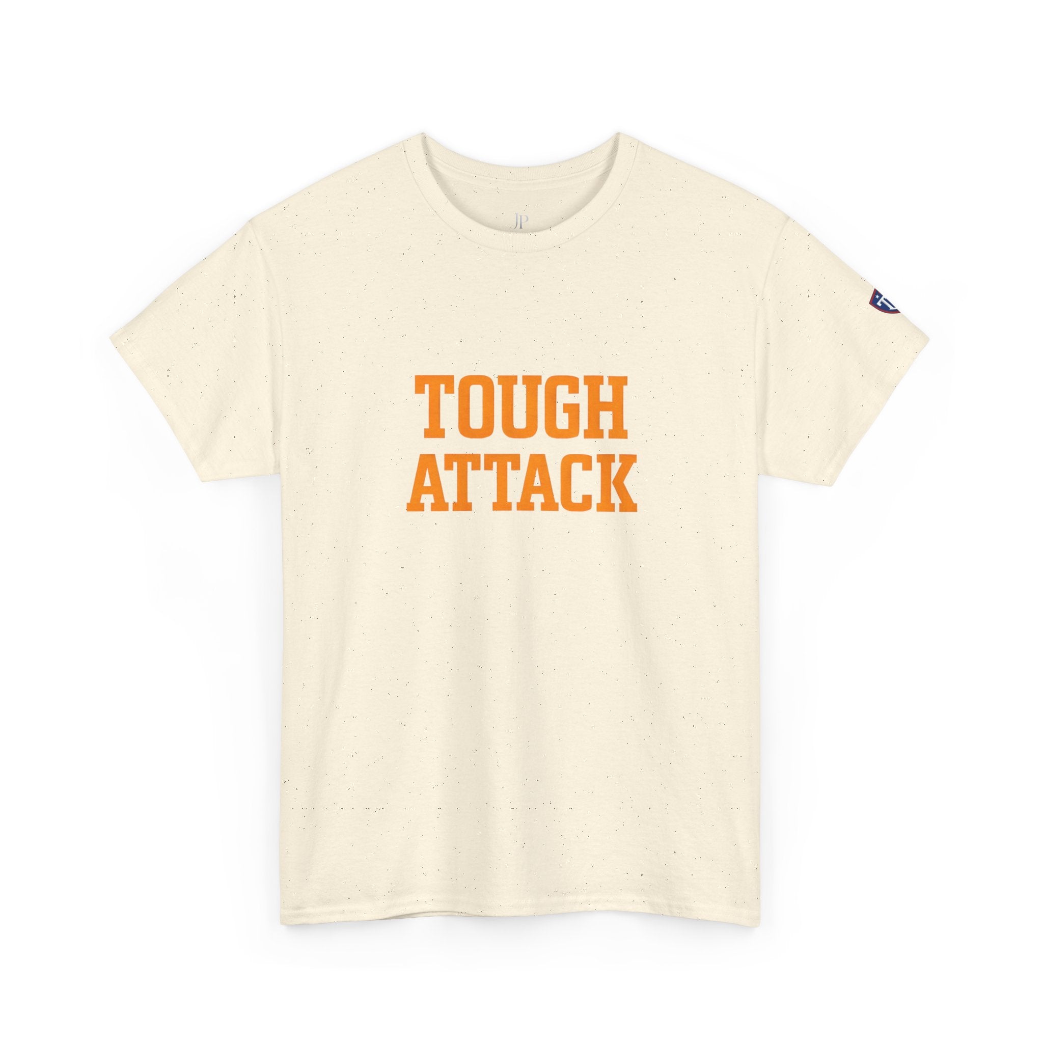 Tough Attack Tee | Sports Slogan, Retro College Lettering, Titan Athletic, JP Ellington
