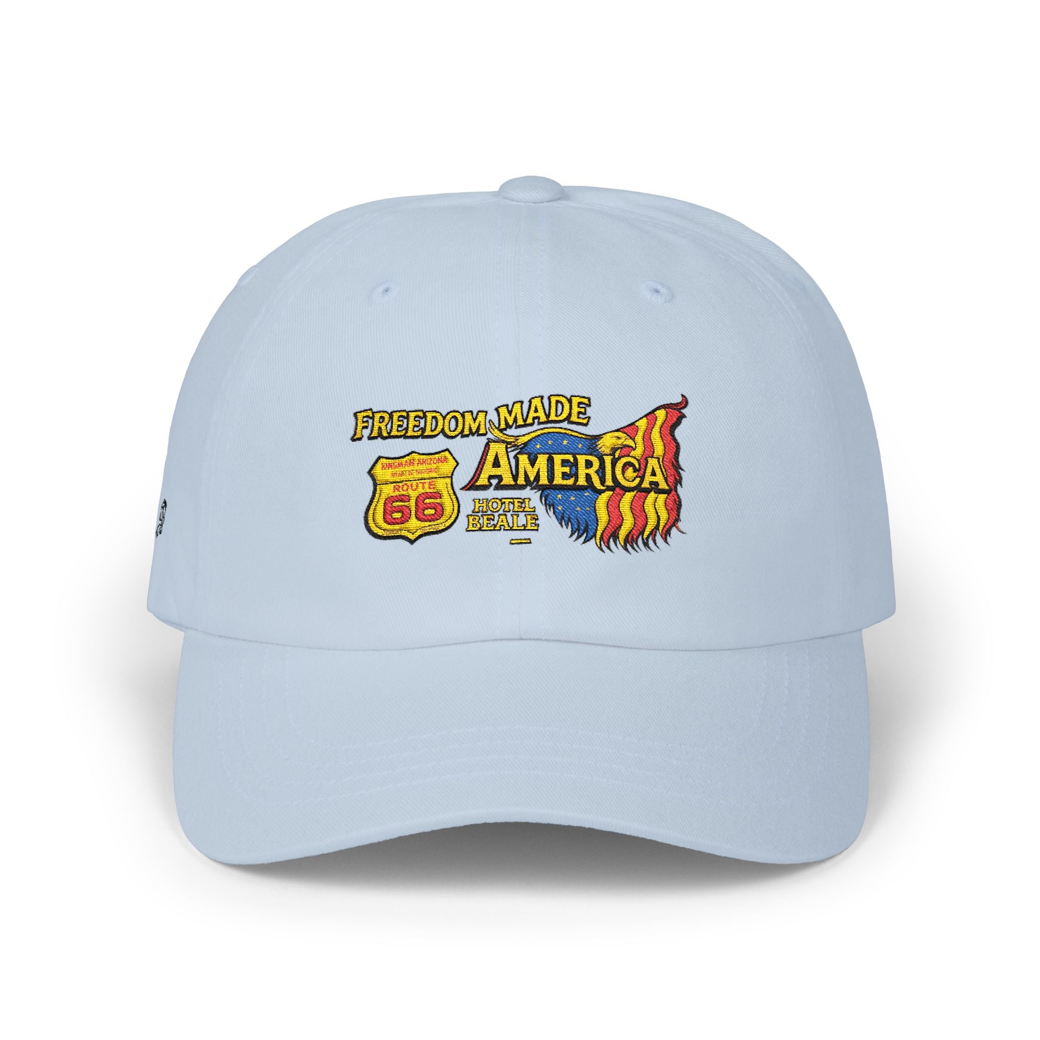 Freedom Made America Route 66 Karte Dad Cap | Patriotische USA-Flagge bestickt
