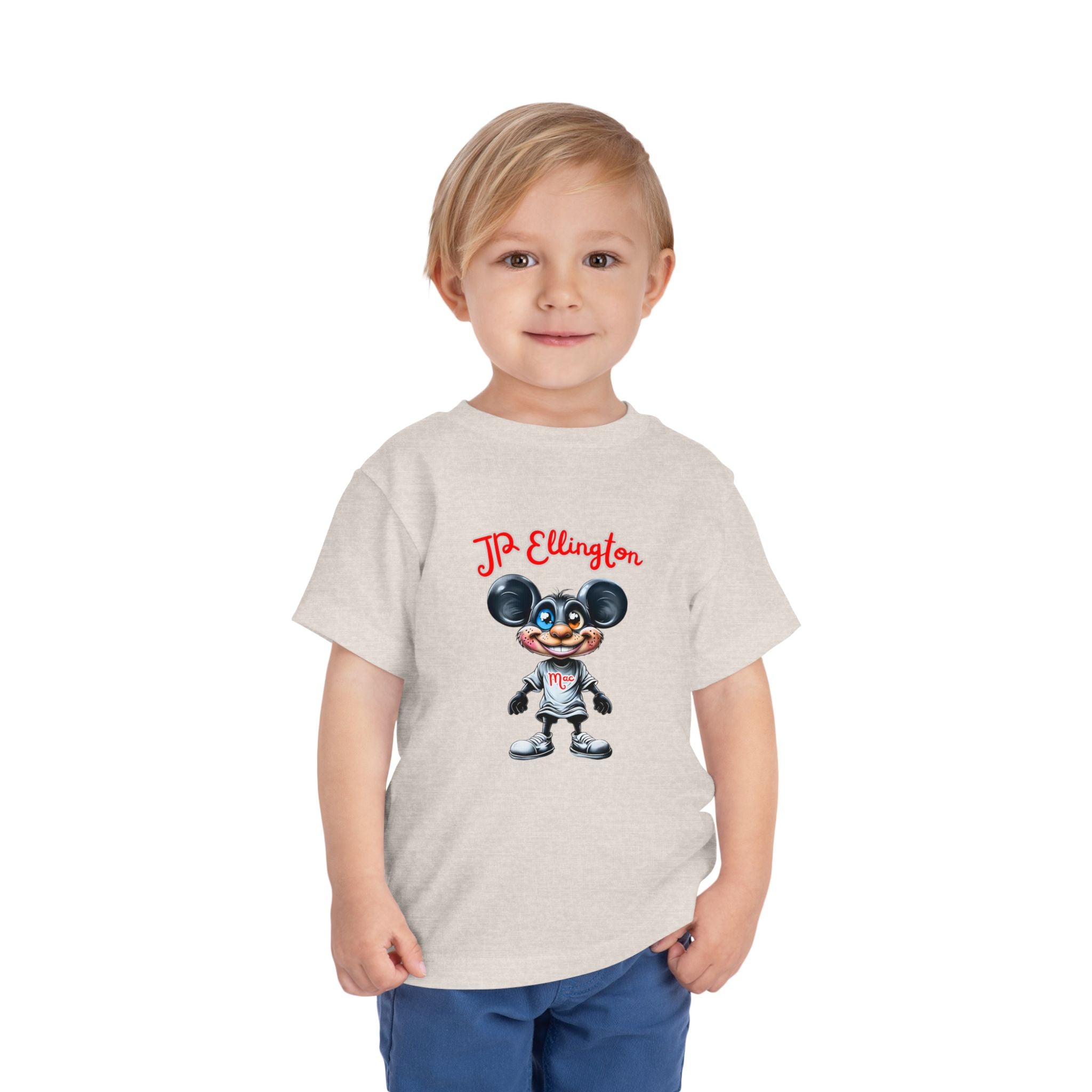 JP Ellington Cartoon Mouse Character T-Shirt | Vintage Style Mouse Illustration