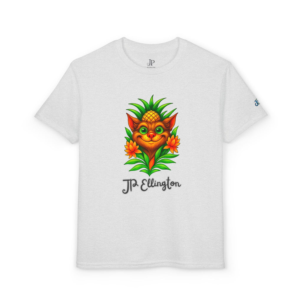 Pineapple Creature Illustration T-Shirt | Colorful Tropical Kids Tee, JPE Kids Edition