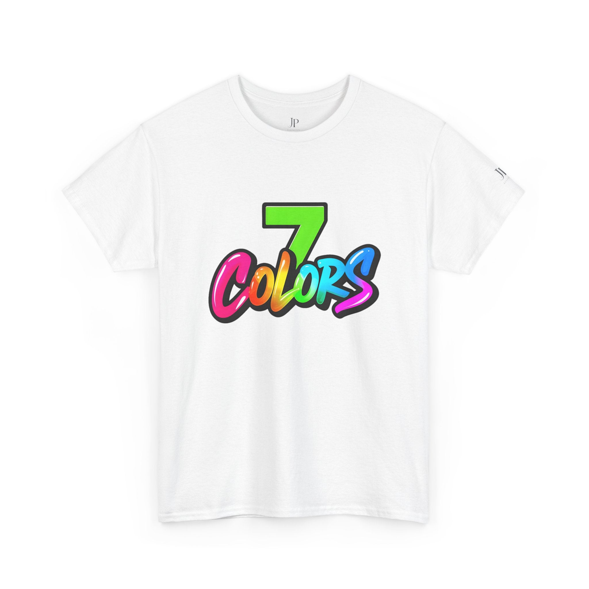 Seven Colors Graphic Tee | Rainbow Script Logo T-Shirt, JP Ellington Edition